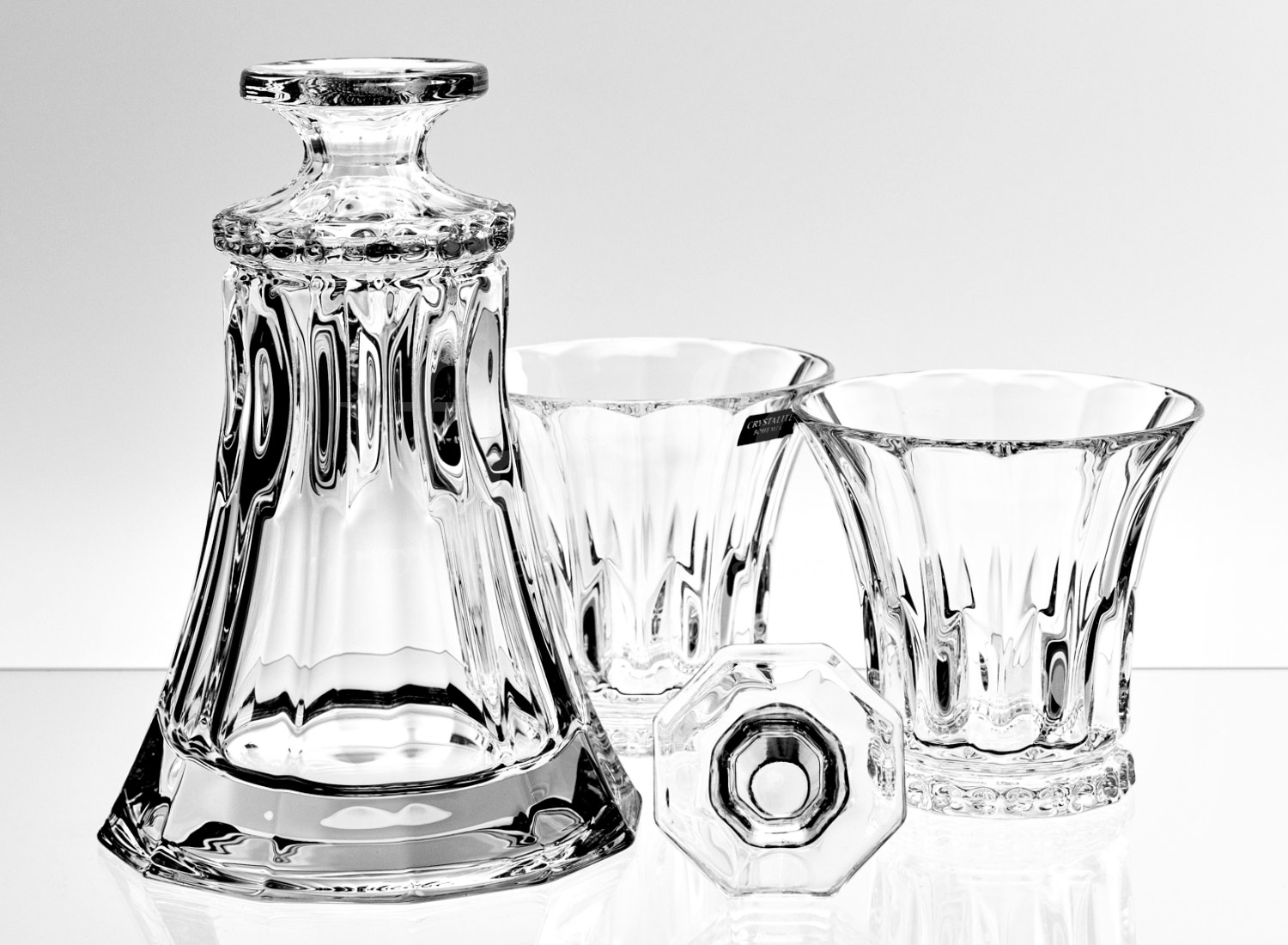 Набор для виски «Wellington» 2/3 Форма: Crystalite Bohemia. Хрустальное стекло. 300 мм.