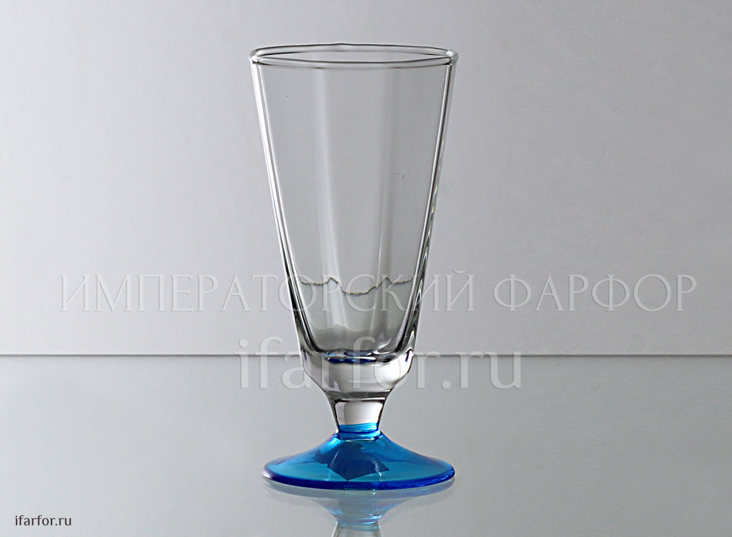 Рюмка лафитник 50 г. «Весенний дождь (голубая ножка)»