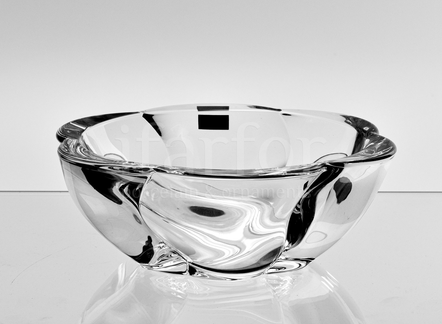 Ваза для конфет «Giftware Barley twist» Форма: Crystalite Bohemia. Хрустальное стекло. 200 мм.