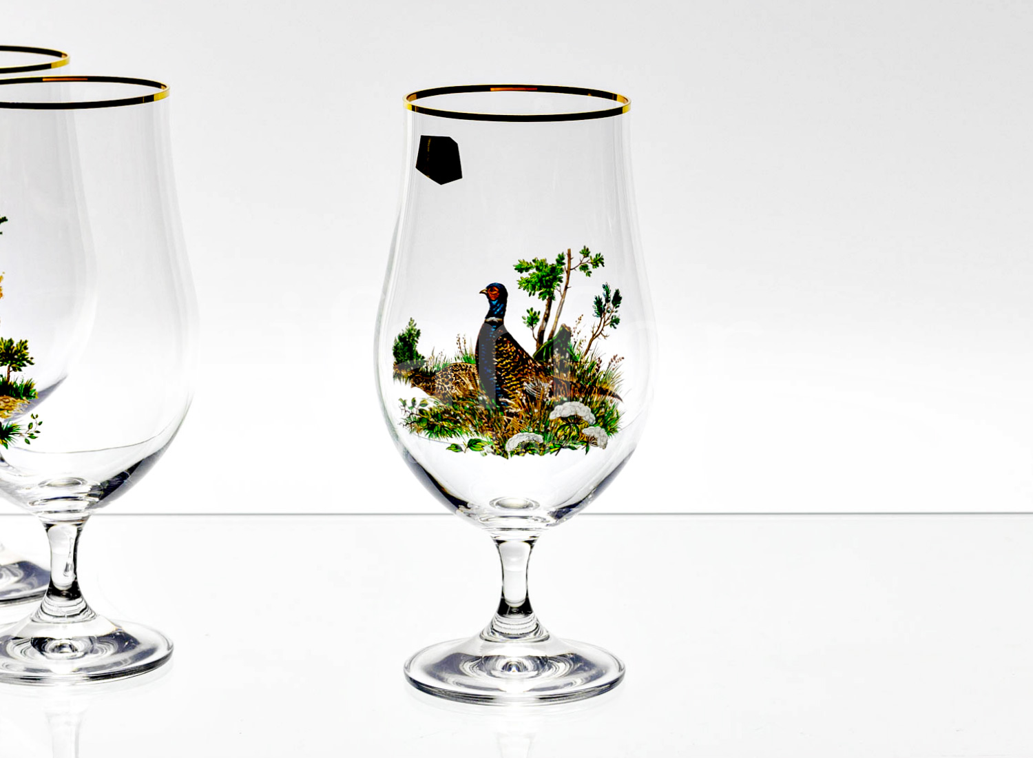 Набор бокалов для пива «Beercraft Охота» 4/4 Форма: Crystalex. Хрустальное стекло. 380 мл.