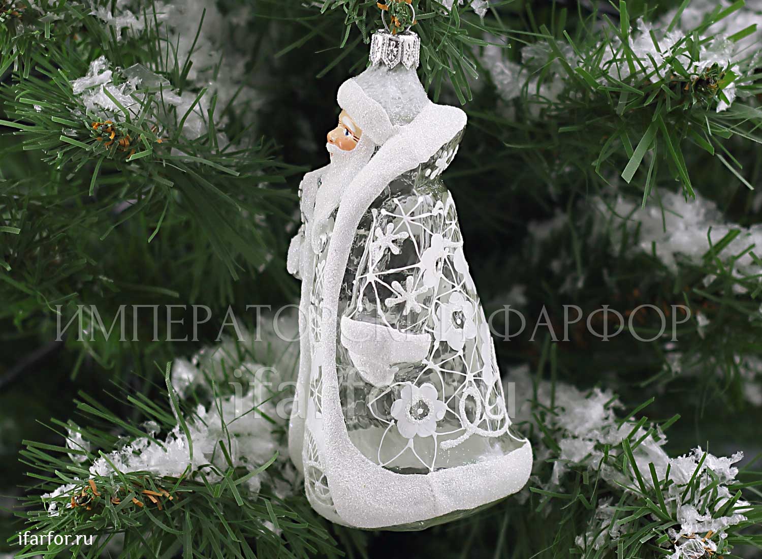 Елочная игрушка Ариэль Дед Мороз Морозные узоры