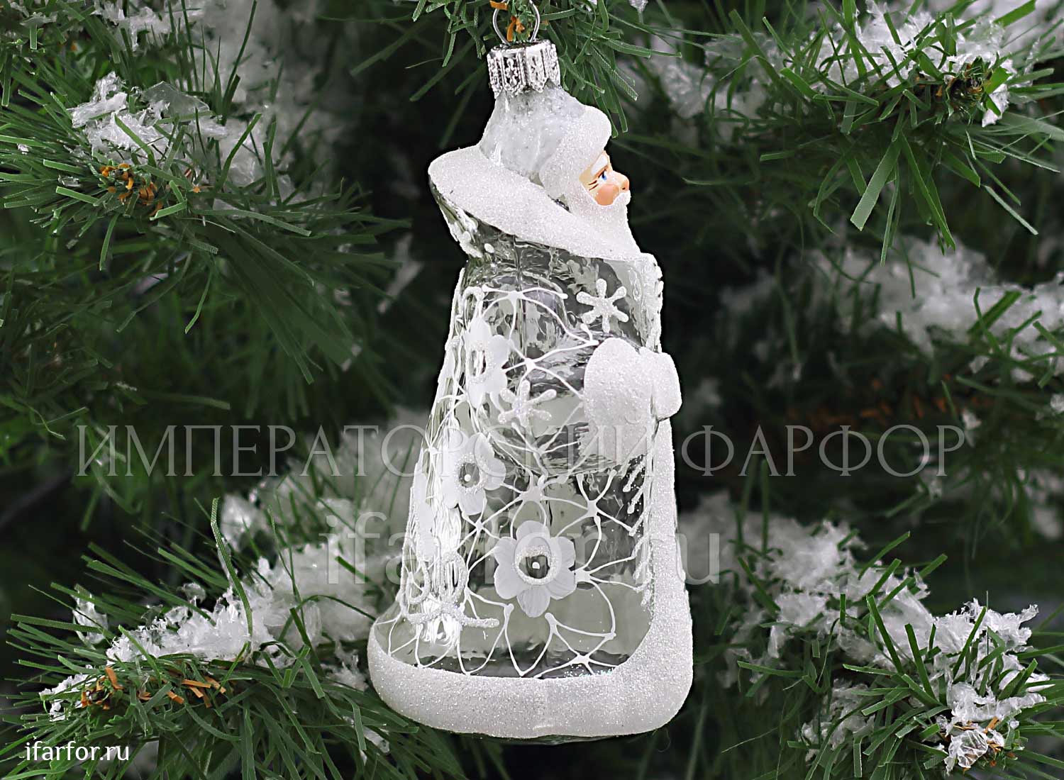Елочная игрушка Ариэль Дед Мороз Морозные узоры