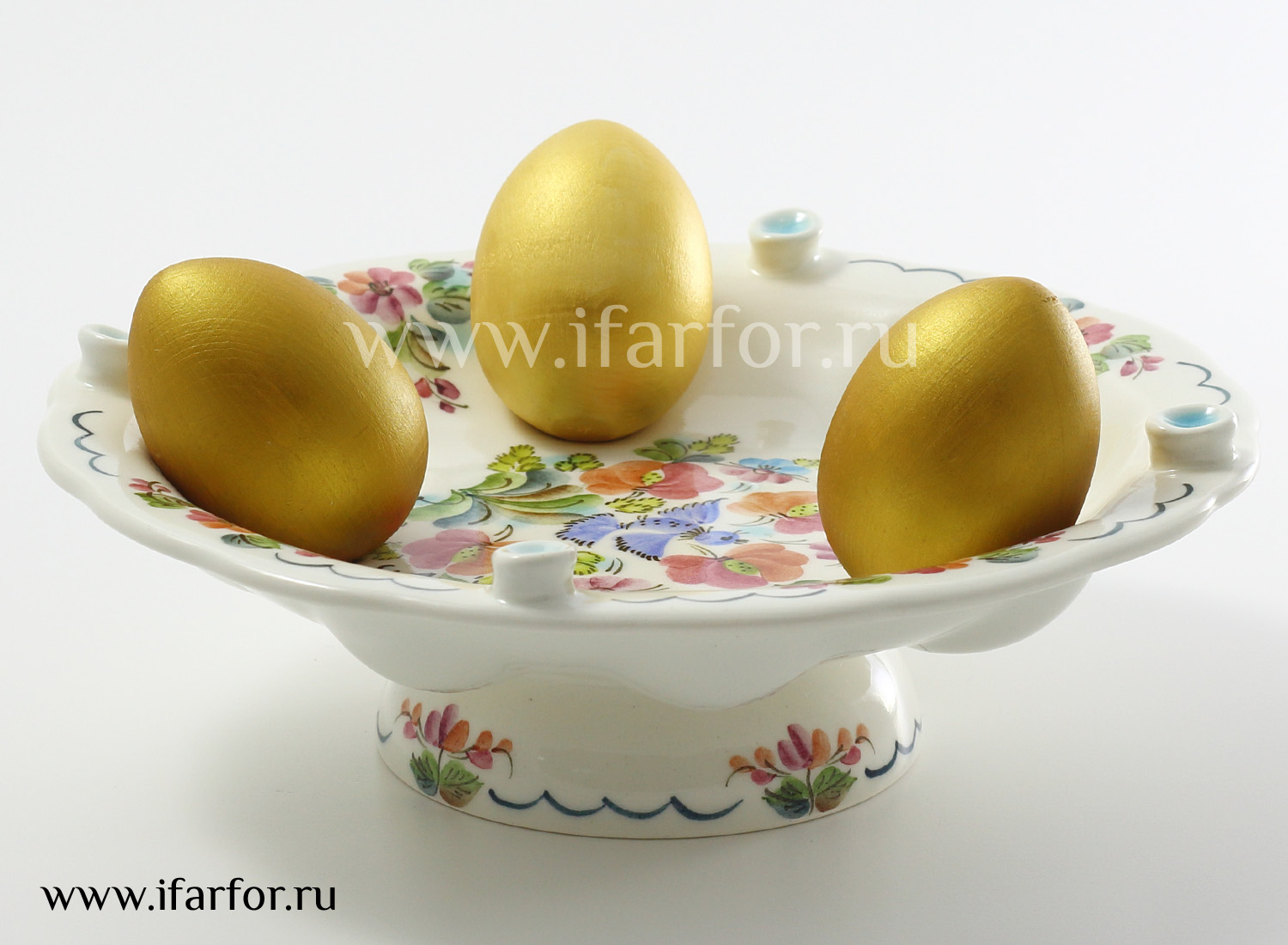 Тарелка пасхальная для яиц «Велик день (свечки)»