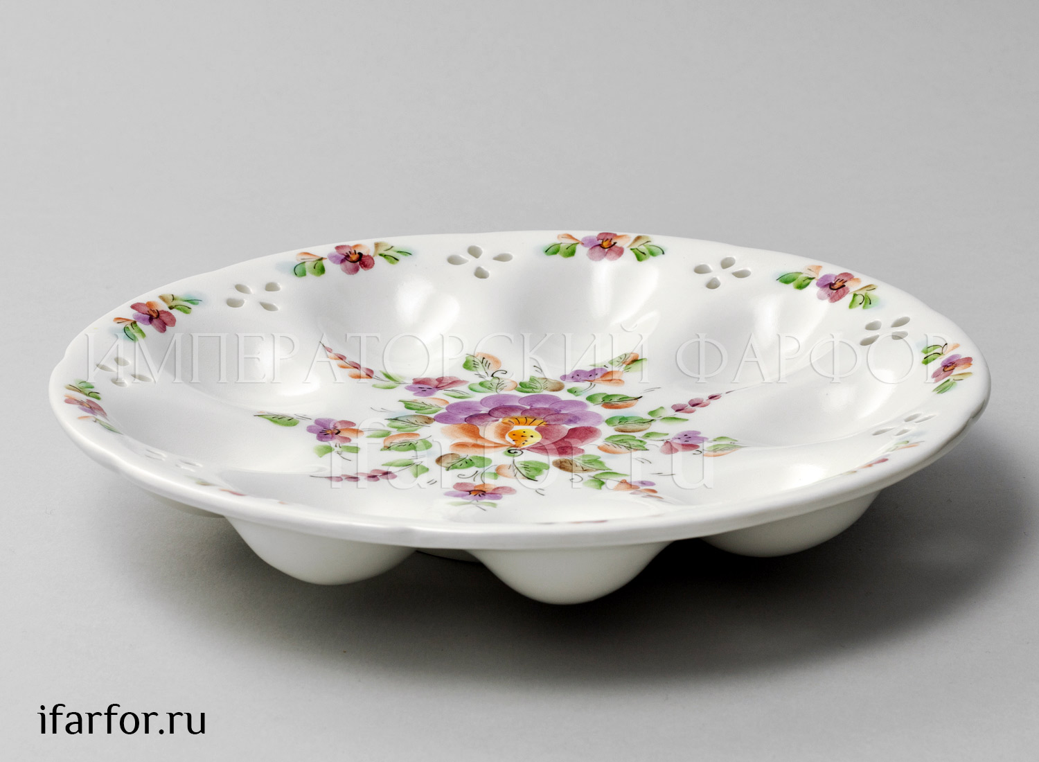 Тарелка пасхальная для яиц «Степные цветы»