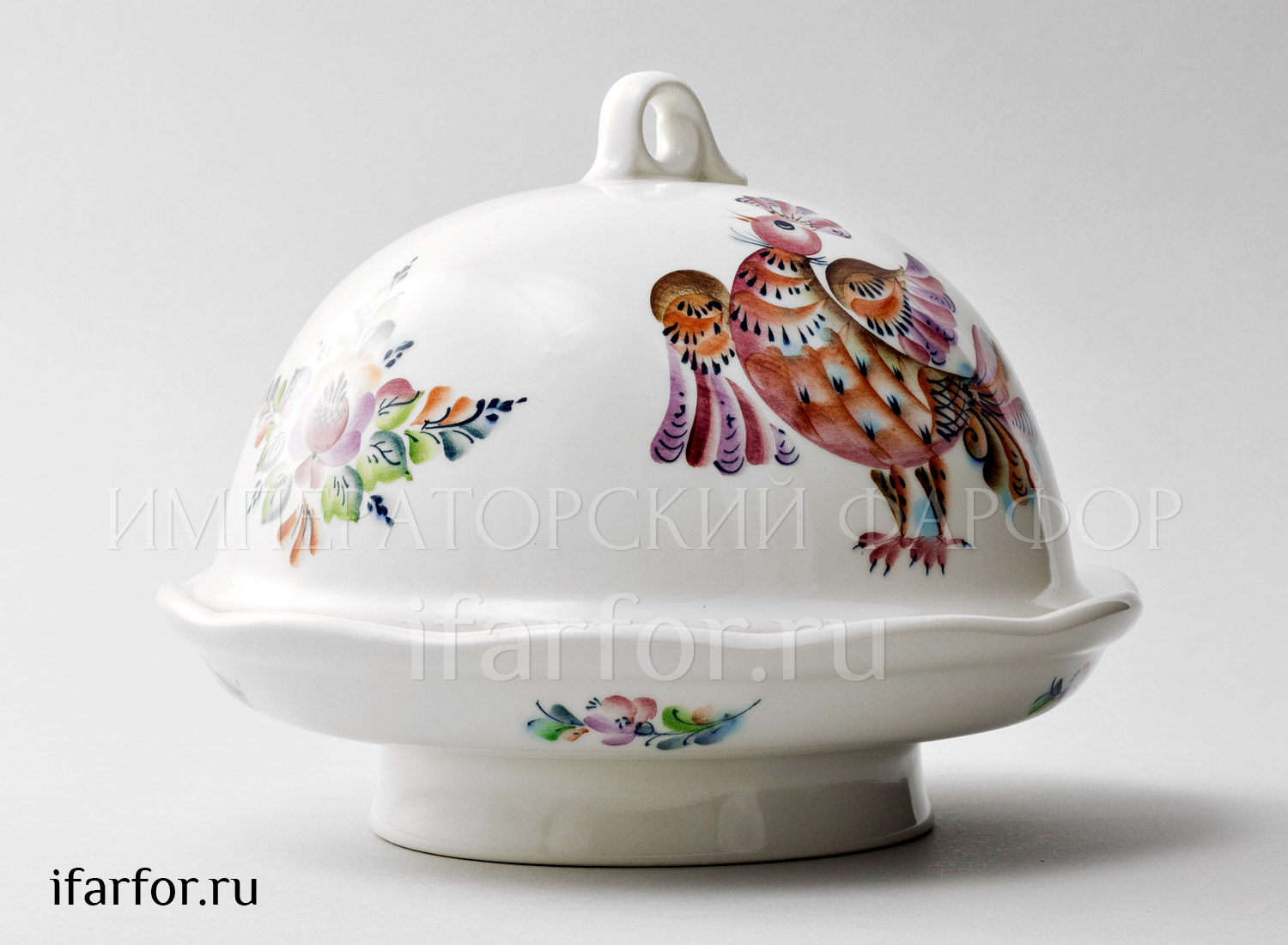 Блинница «Петушки» Форма: Воскресенье. Керамика. 200 x 170 мм.