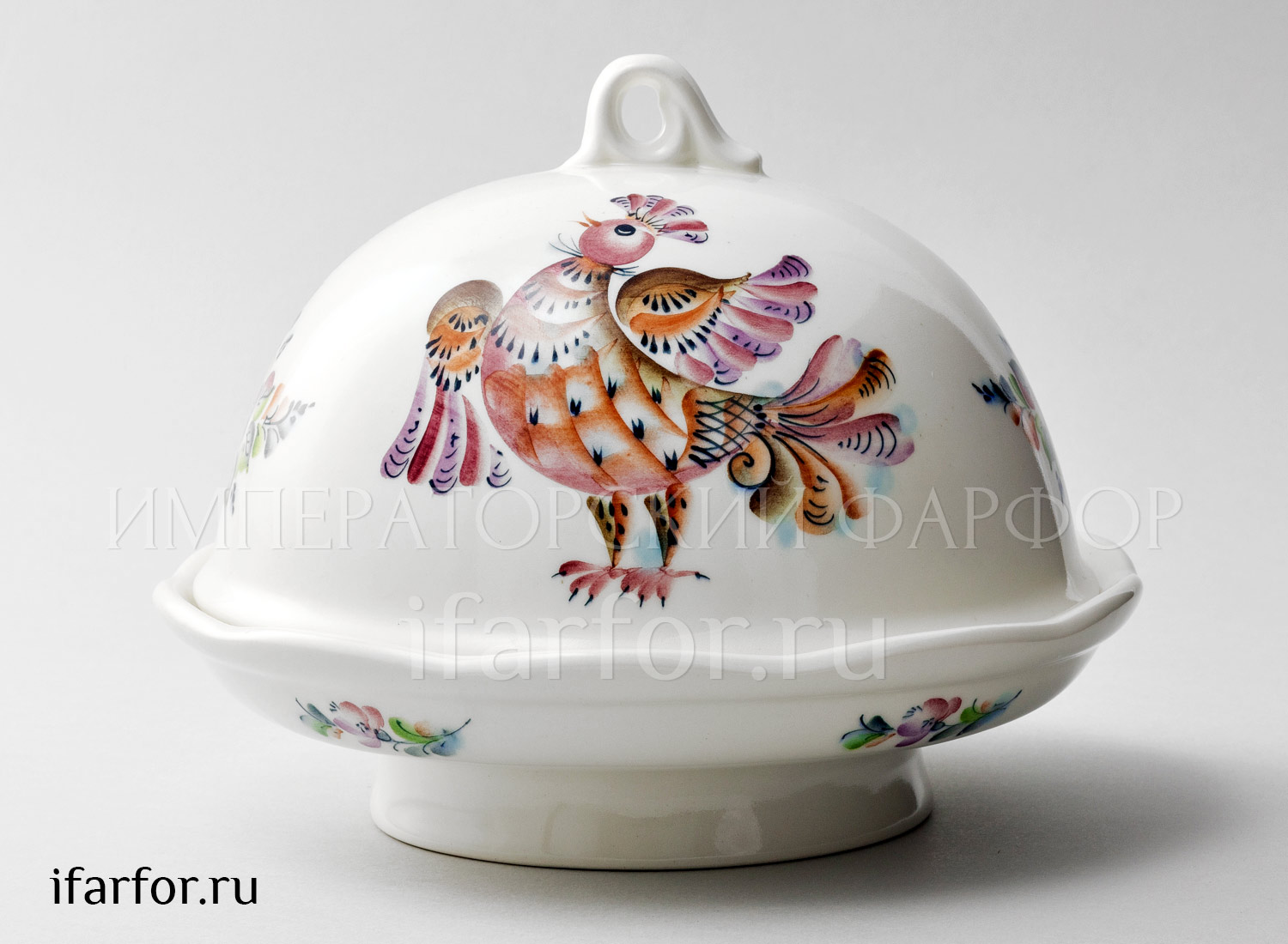 Блинница «Петушки» Форма: Воскресенье. Керамика. 200 x 170 мм.