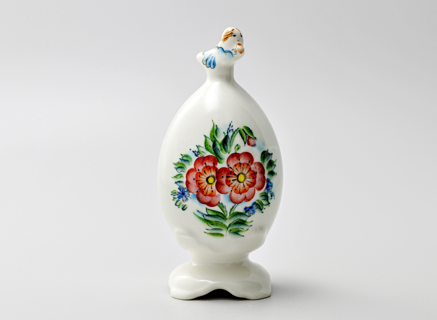 Яйцо пасхальное сувенирное «Маки 1 с ангелом»