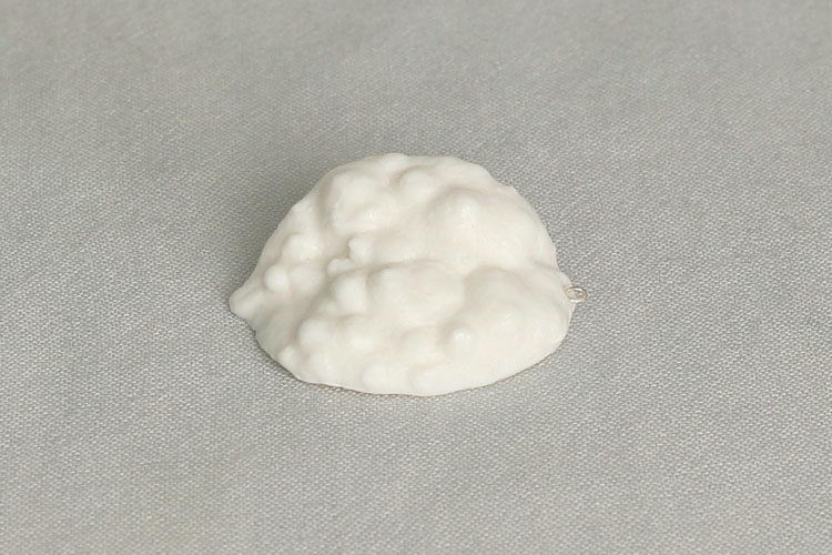Кулон «Каштановая кожурка» Форма: Каштановая кожурка. Мягкий фарфор