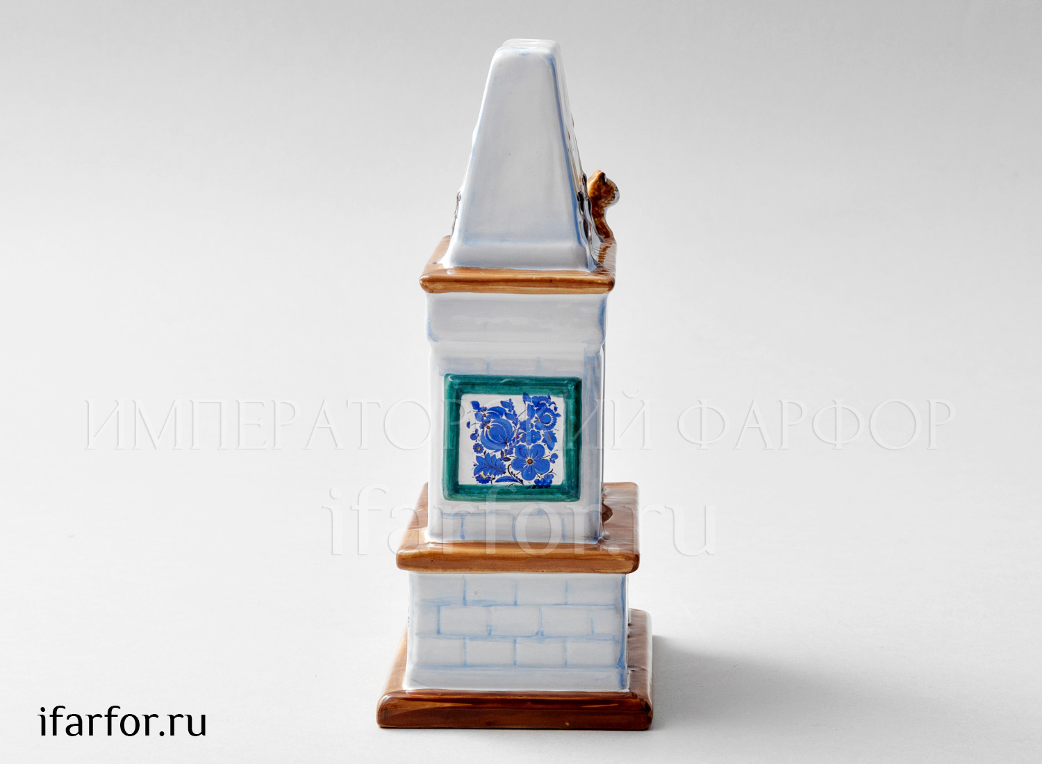 Подсвечник «Камин Гжель»