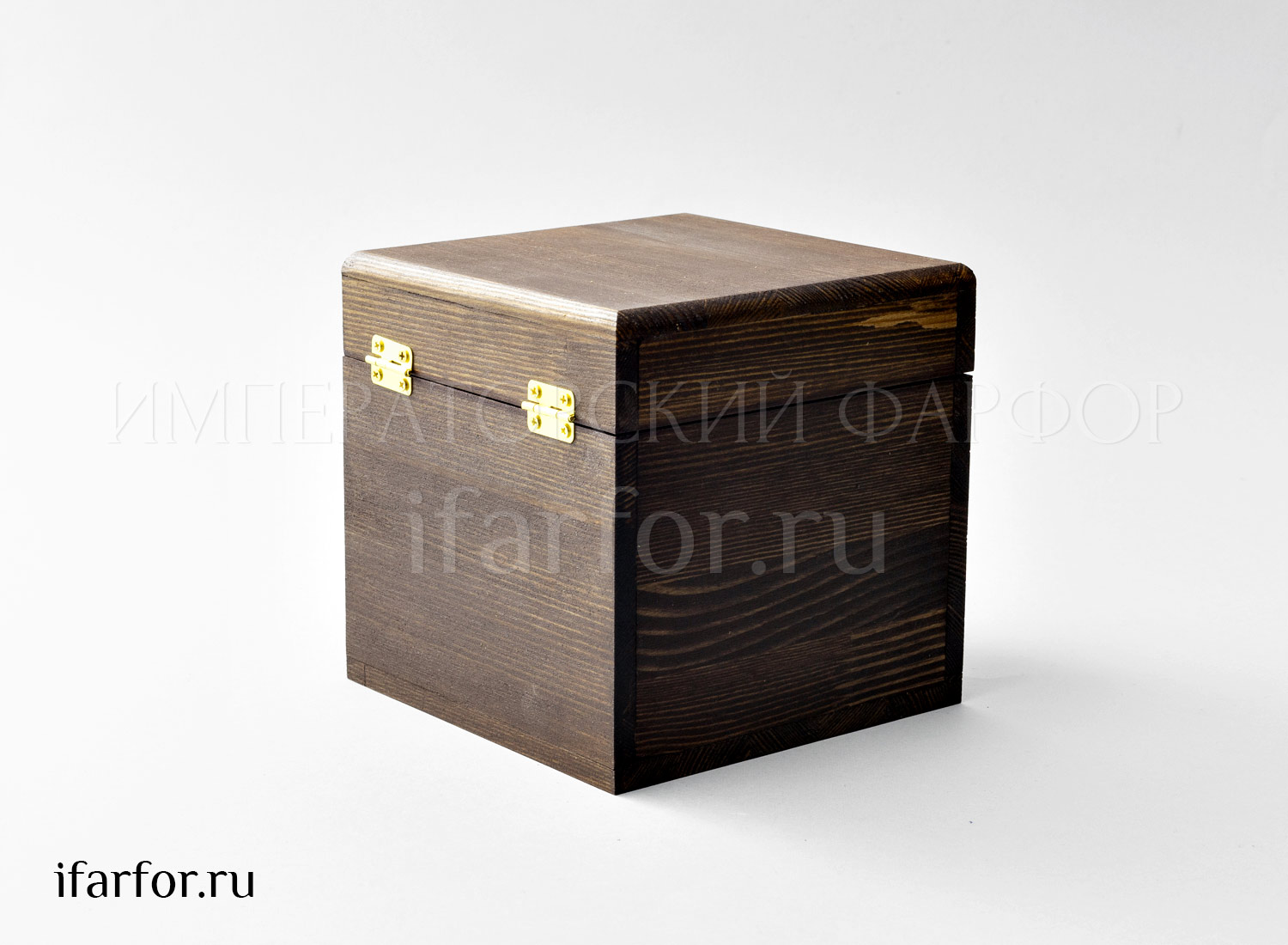 Шкатулка подарочная «Шкатулка подарочная серая» Форма: Шкатулка. Дерево. Масло. 140 x 140 x 140 мм.