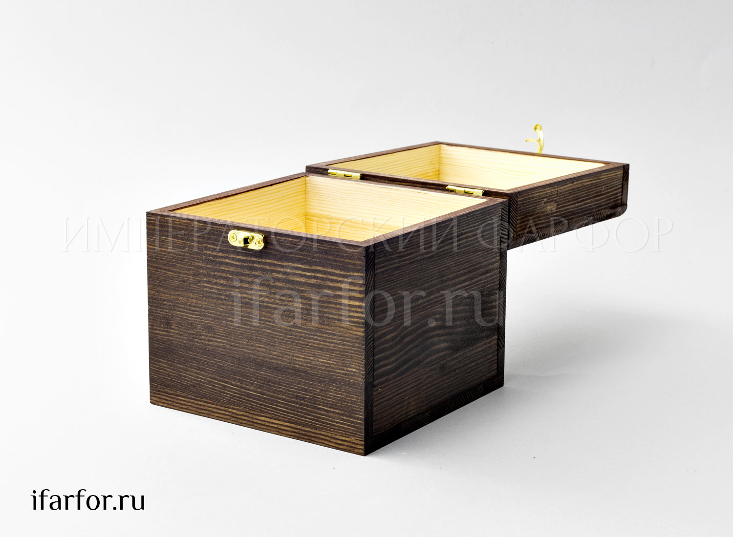Шкатулка подарочная «Шкатулка подарочная серая» Форма: Шкатулка. Дерево. Масло. 140 x 140 x 140 мм.