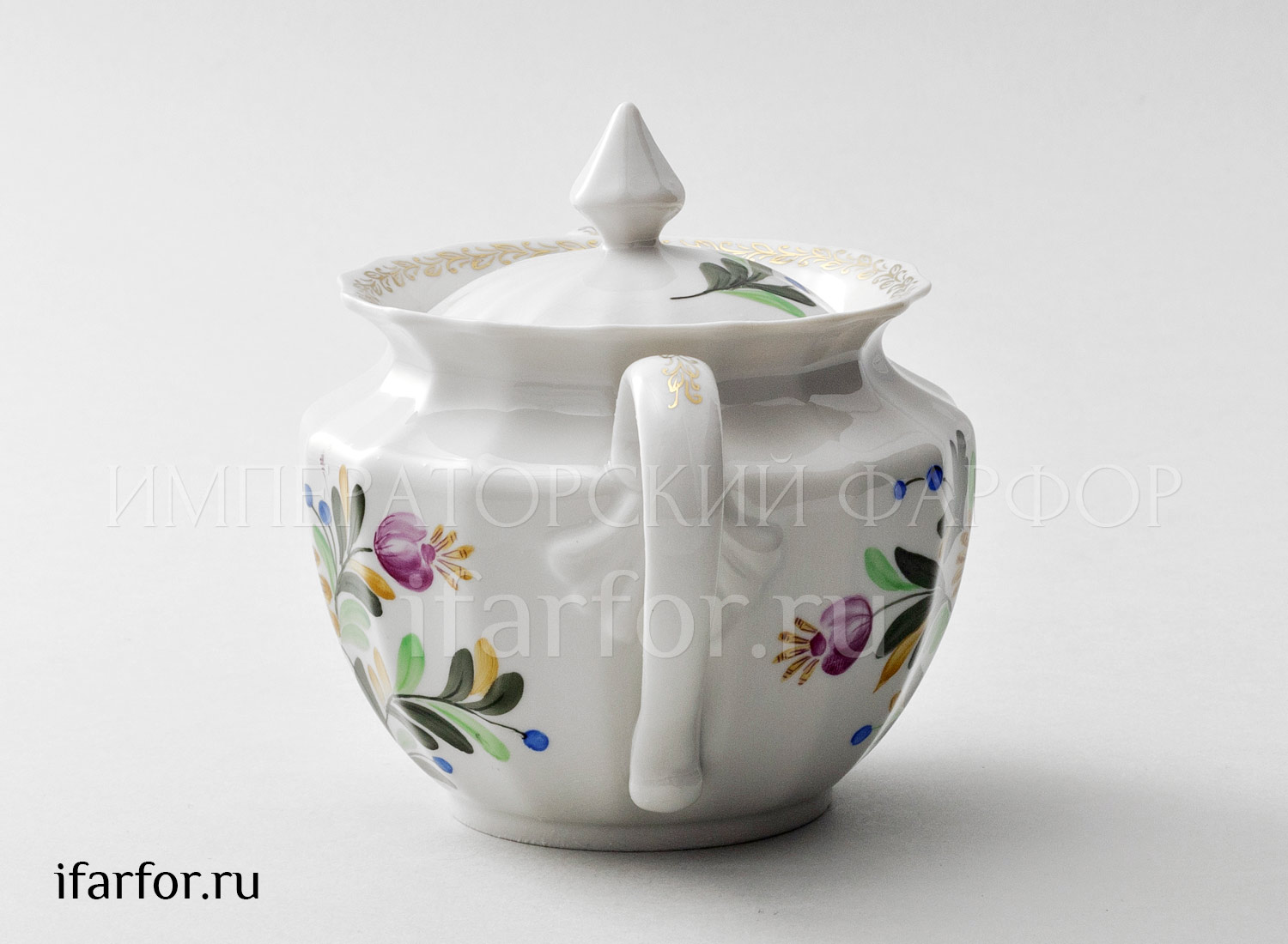 Сахарница «Фуксия» Форма: Ампир. Твердый фарфор. 600 мл.