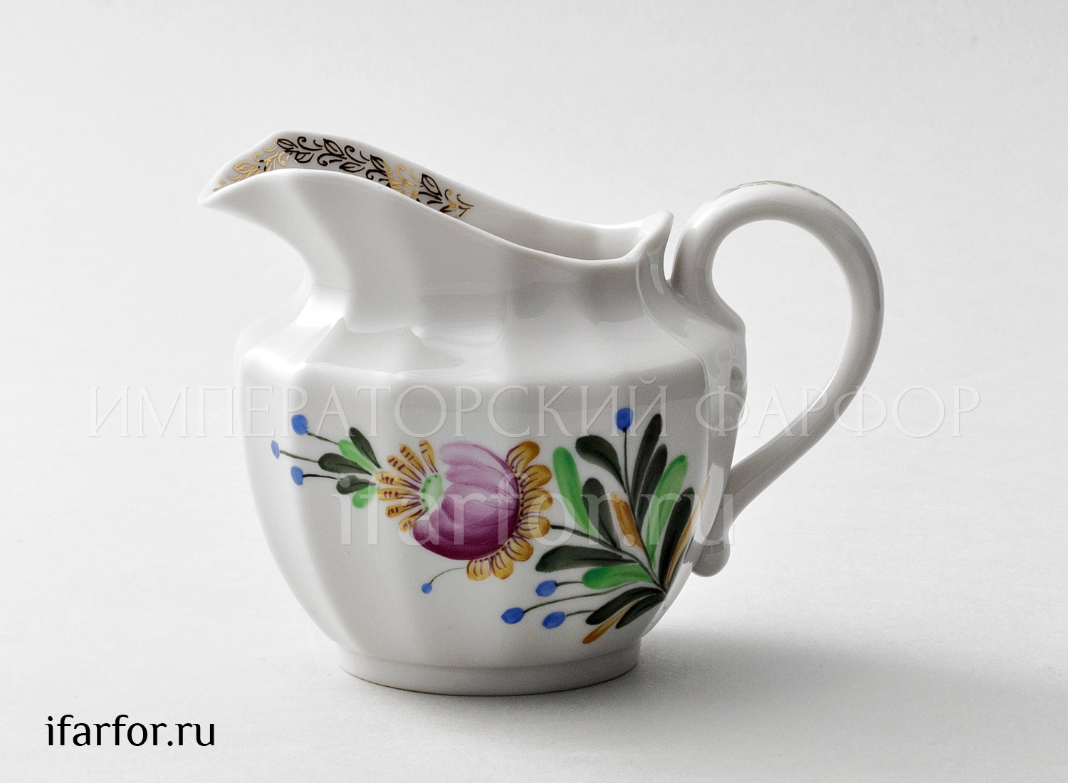 Сливочник «Фуксия» Форма: Ампир. Твердый фарфор. 350 мл.