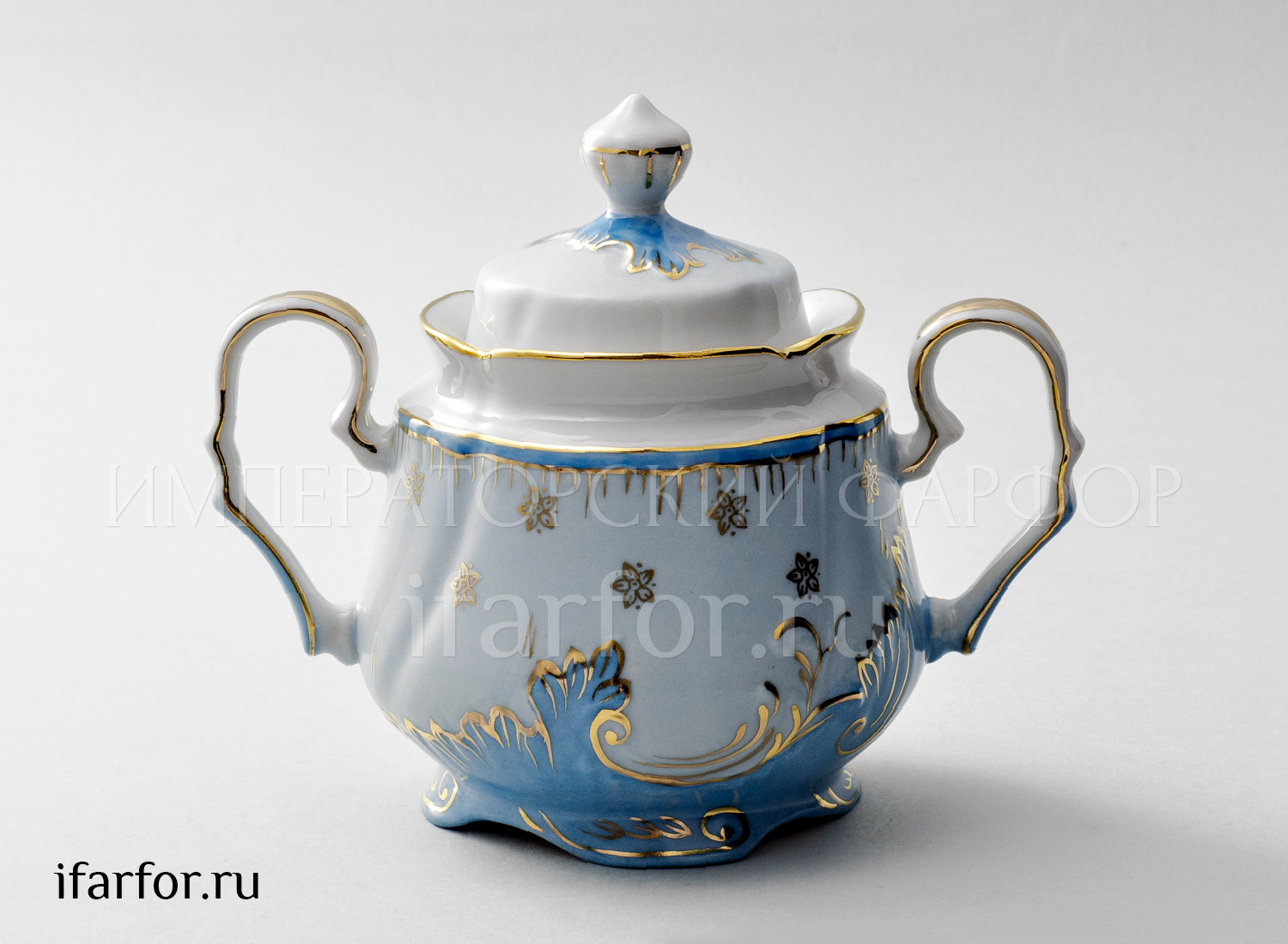 Сахарница «Опаловый» Форма: Кузнецовская. Твердый фарфор. 600 мл.