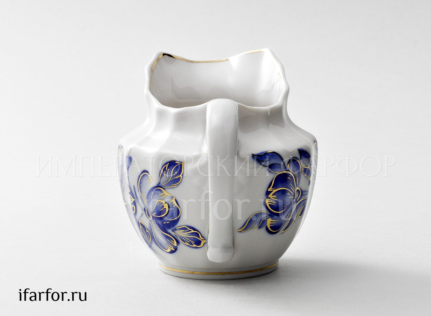 Сливочник «Мальва» Форма: Ампир. Твердый фарфор. 350 мл.