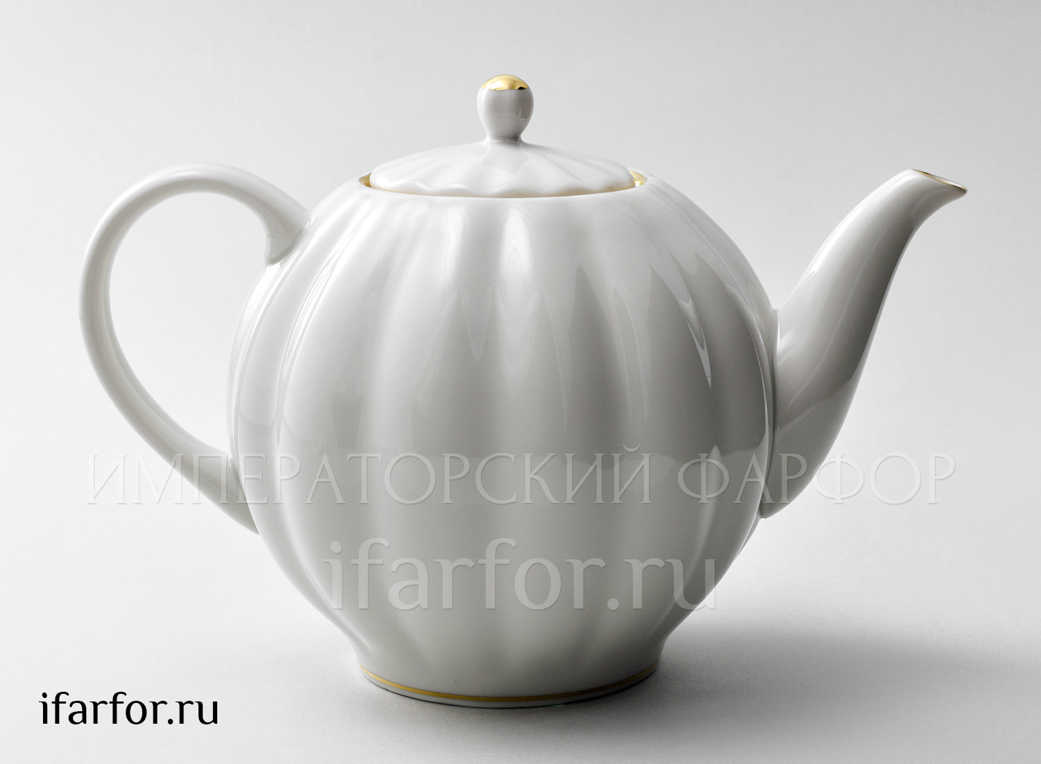 Чайник доливной «Белоснежка» Форма: Тюльпан. Твердый фарфор. 2000 мл.