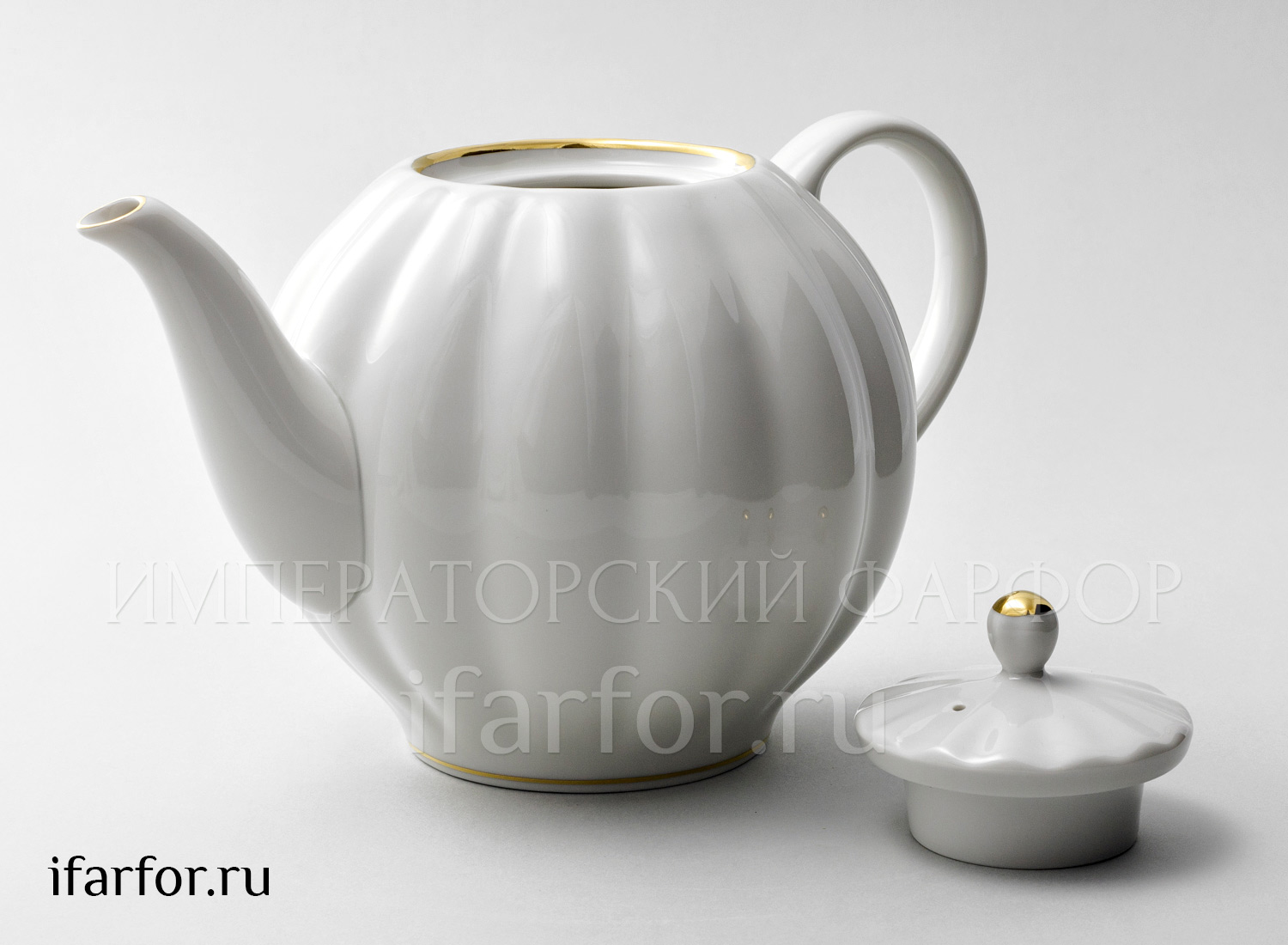 Чайник доливной «Белоснежка» Форма: Тюльпан. Твердый фарфор. 2000 мл.