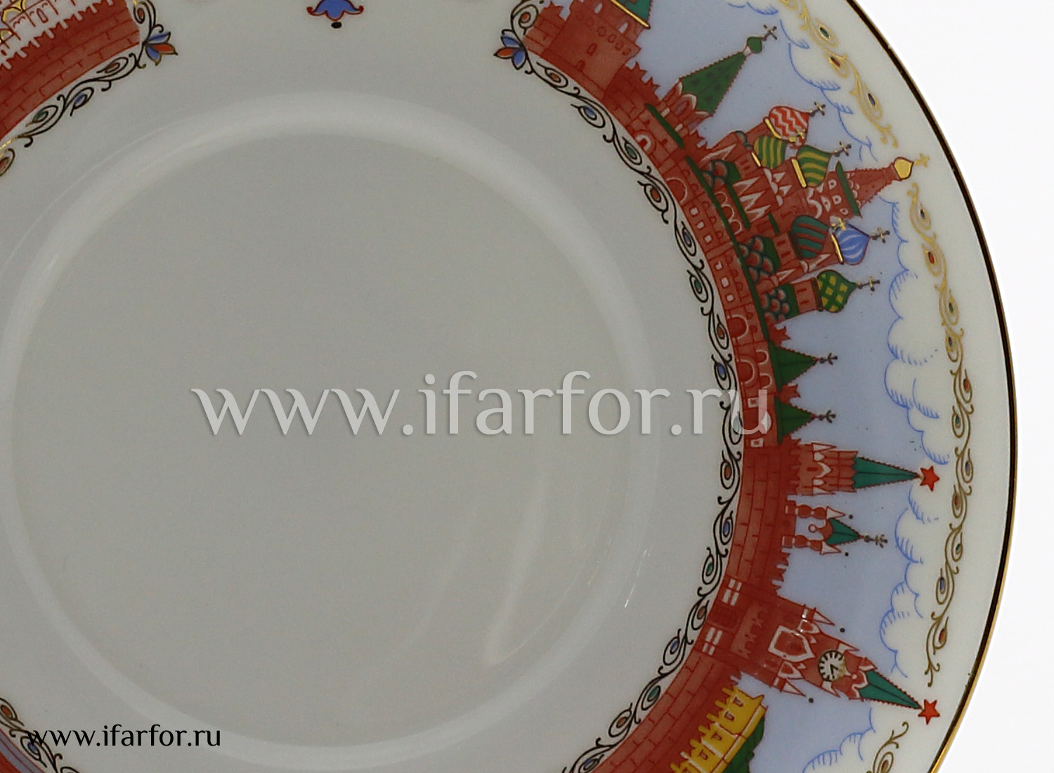 Чашка с блюдцем кофейная «Московский Кремль» 1/2