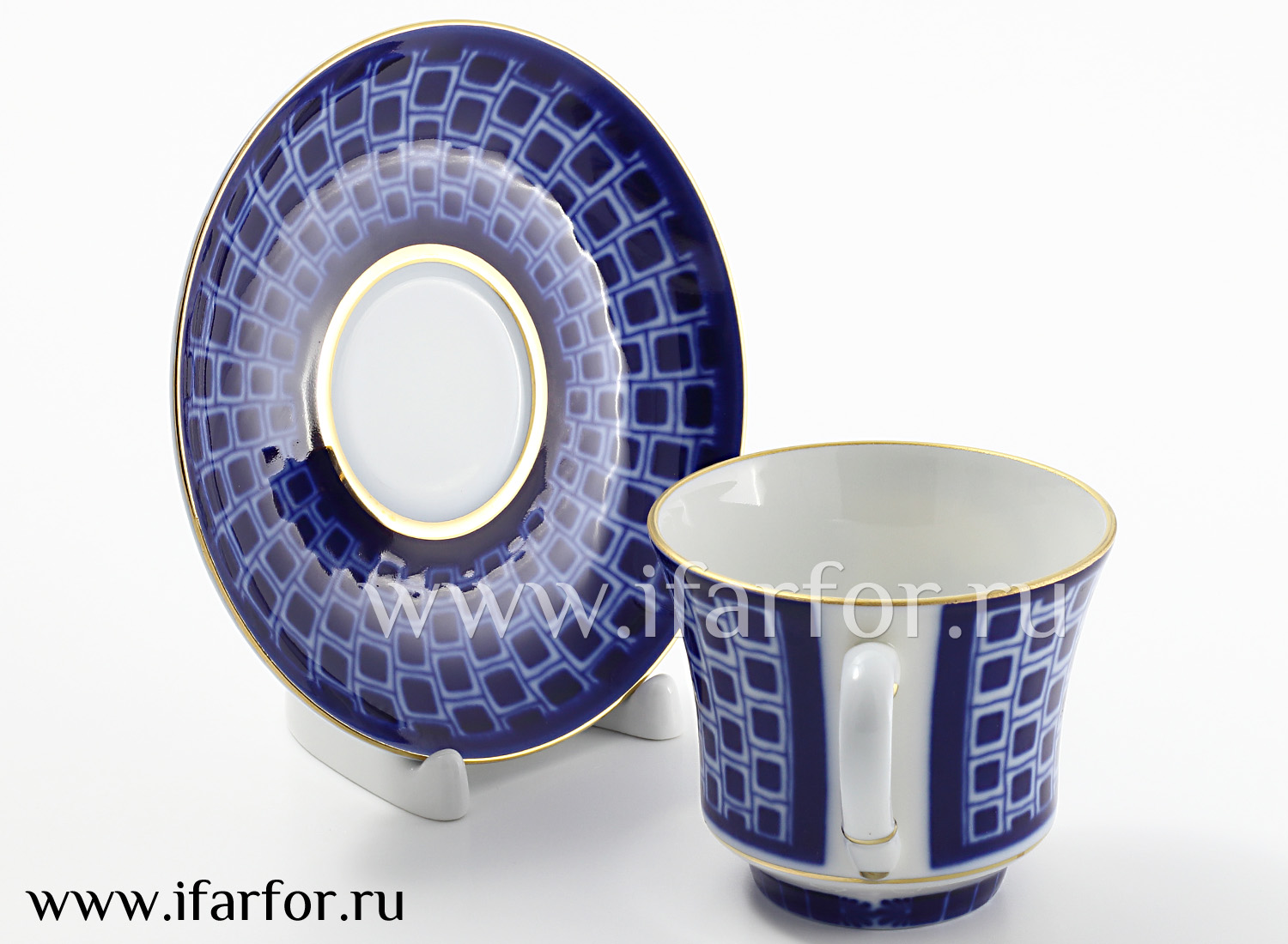 Чашка с блюдцем чайная «Прачечный мостик» 1/2