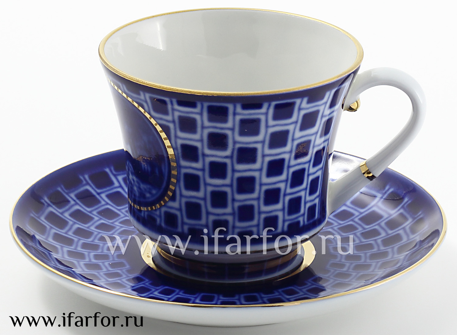 Чашка с блюдцем чайная «Прачечный мостик» 1/2