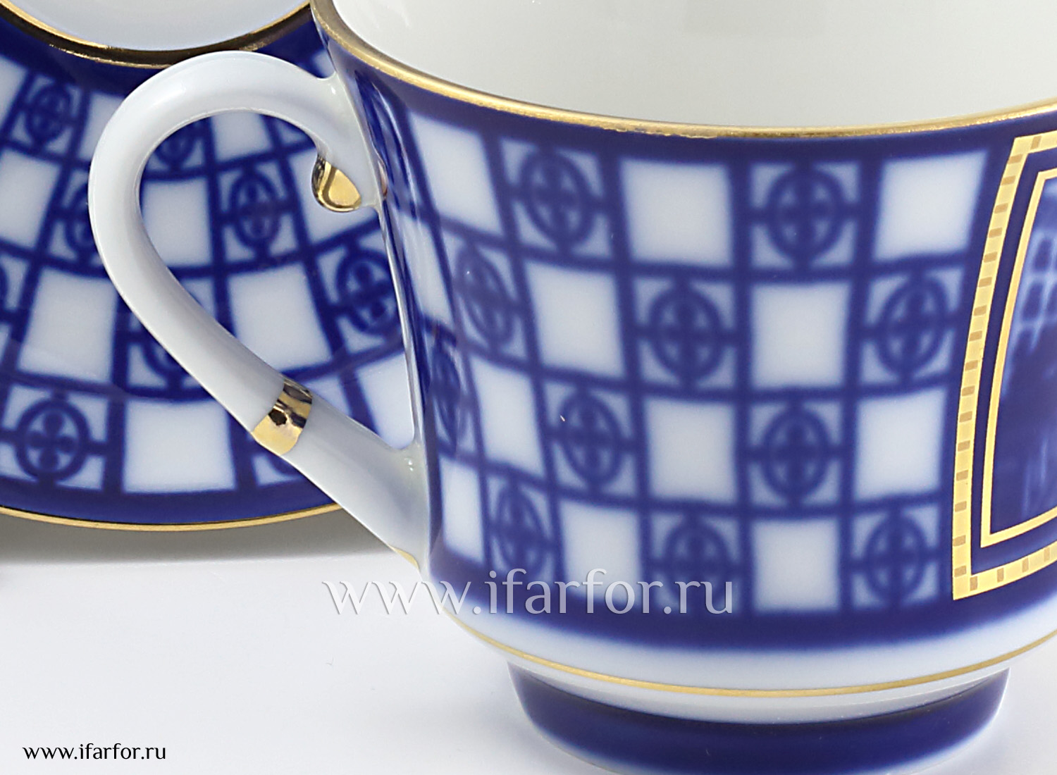 Чашка с блюдцем чайная «Львиный мостик» 1/2