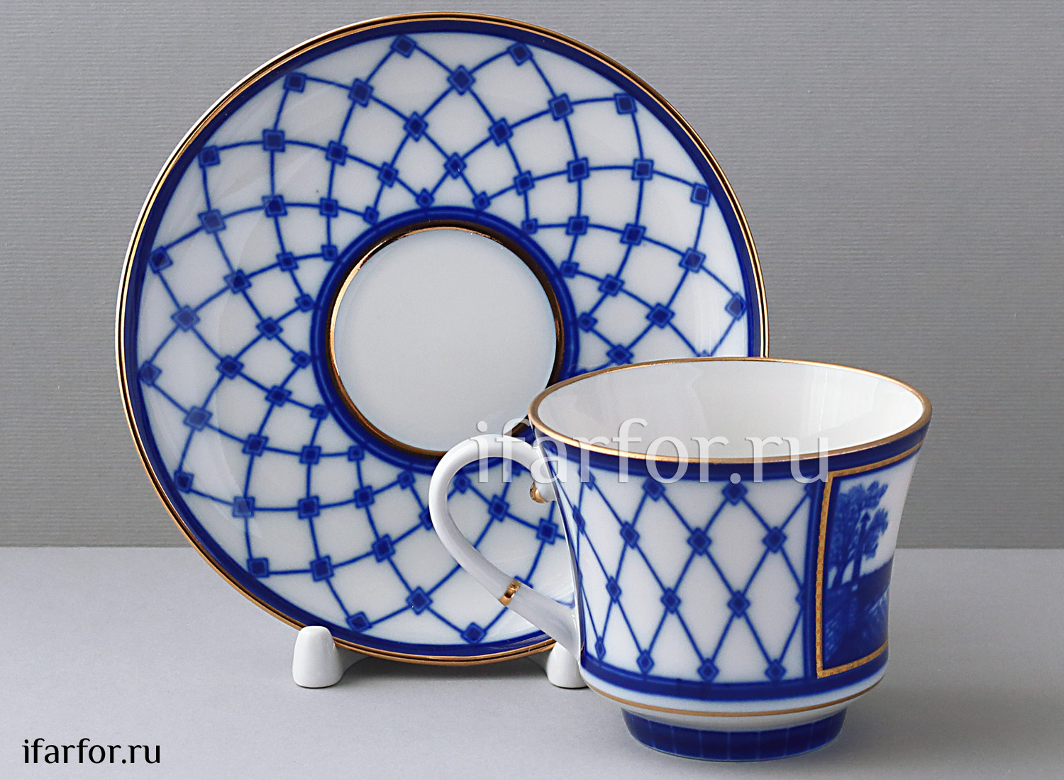 Чашка с блюдцем чайная «Мост Пестеля» 1/2