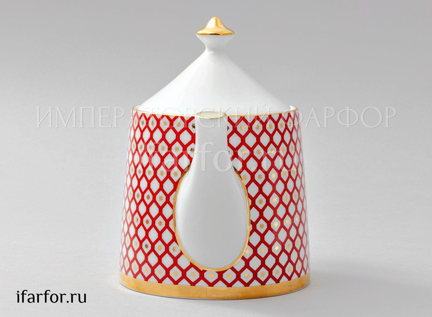 Чайник заварочный «Скарлетт» Форма: Идиллия. Толстостенный костяной фарфор. 900 мл.