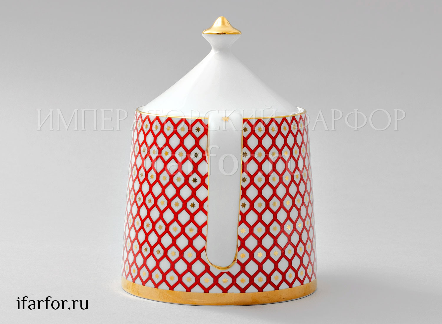 Чайник заварочный «Скарлетт» Форма: Идиллия. Толстостенный костяной фарфор. 900 мл.