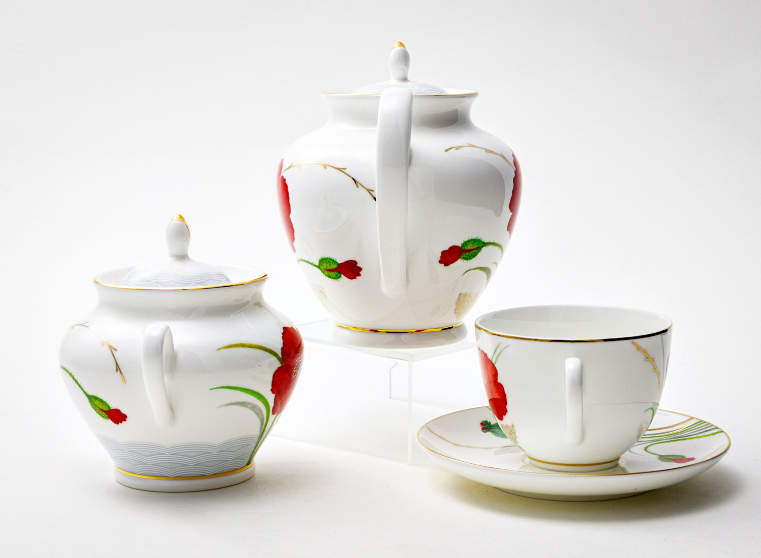 Сервиз чайный «Маки» 6/14