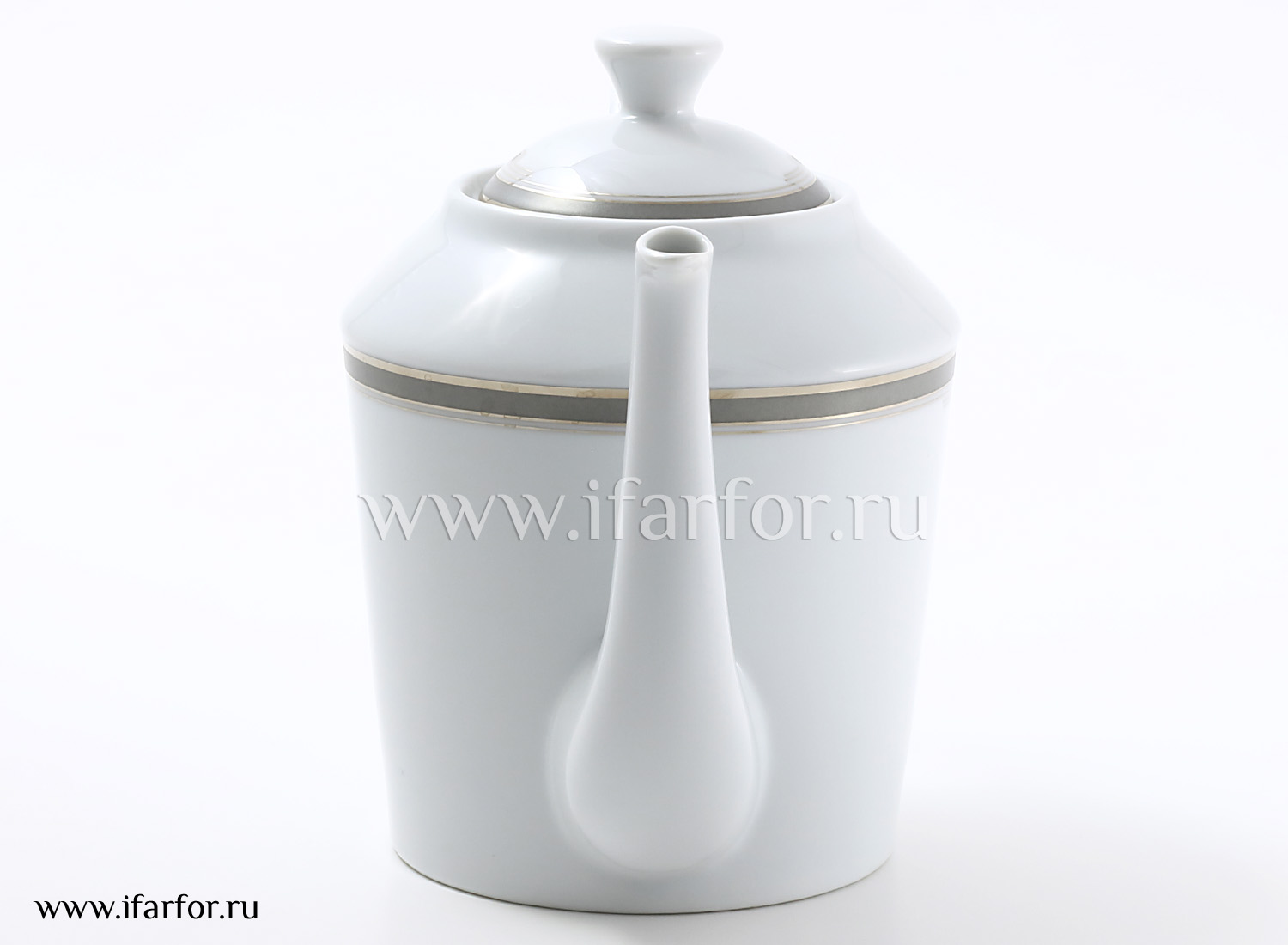 Кофейник «ART DECO PLATINIUM» Форма: Provence. Твердый фарфор. 1100 мл.