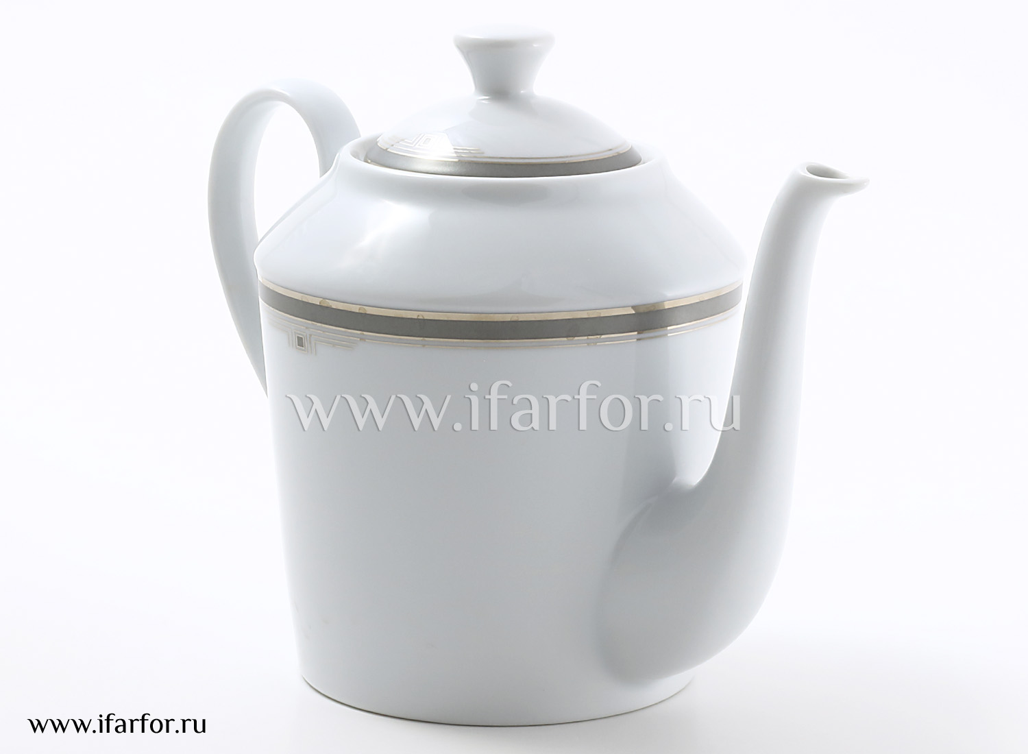 Кофейник «ART DECO PLATINIUM» Форма: Provence. Твердый фарфор. 1100 мл.