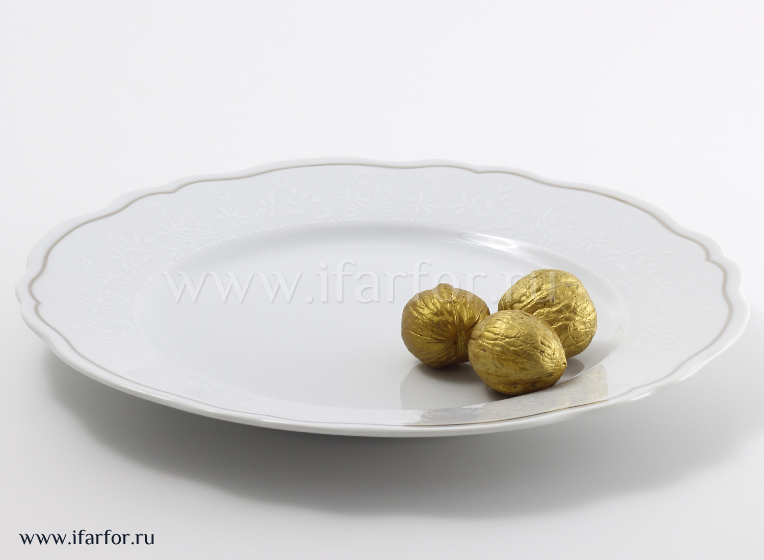 Тарелка плоская «Passion Platine 6828» Твердый фарфор. 265 мм.