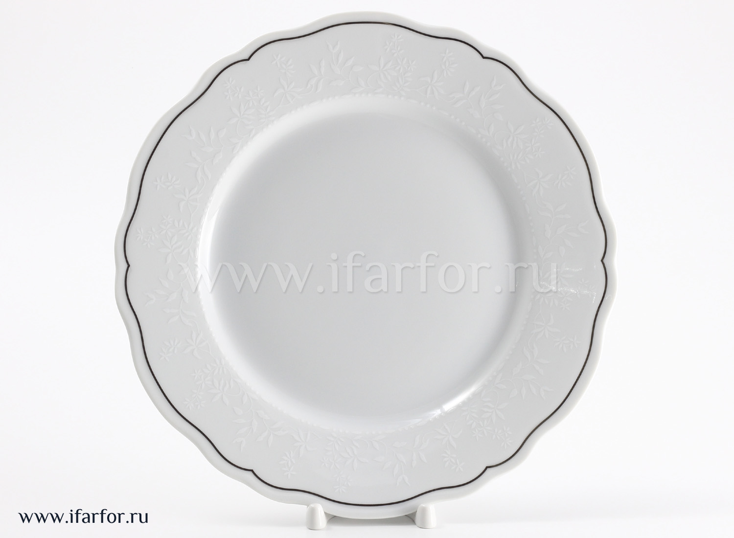 Тарелка плоская «Passion Platine 6828» Твердый фарфор. 265 мм.