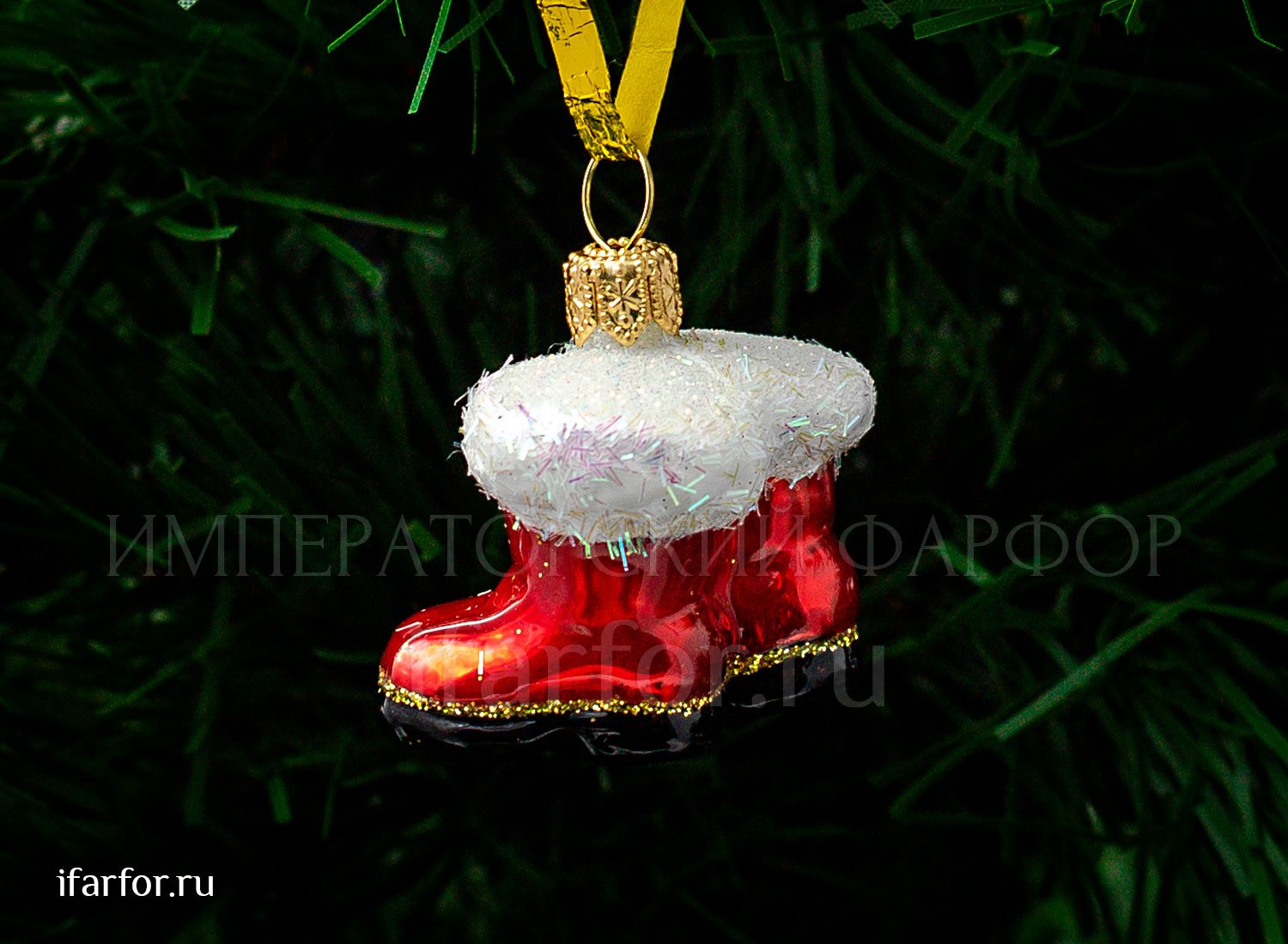 Елочная игрушка «Рождественские сапожки»