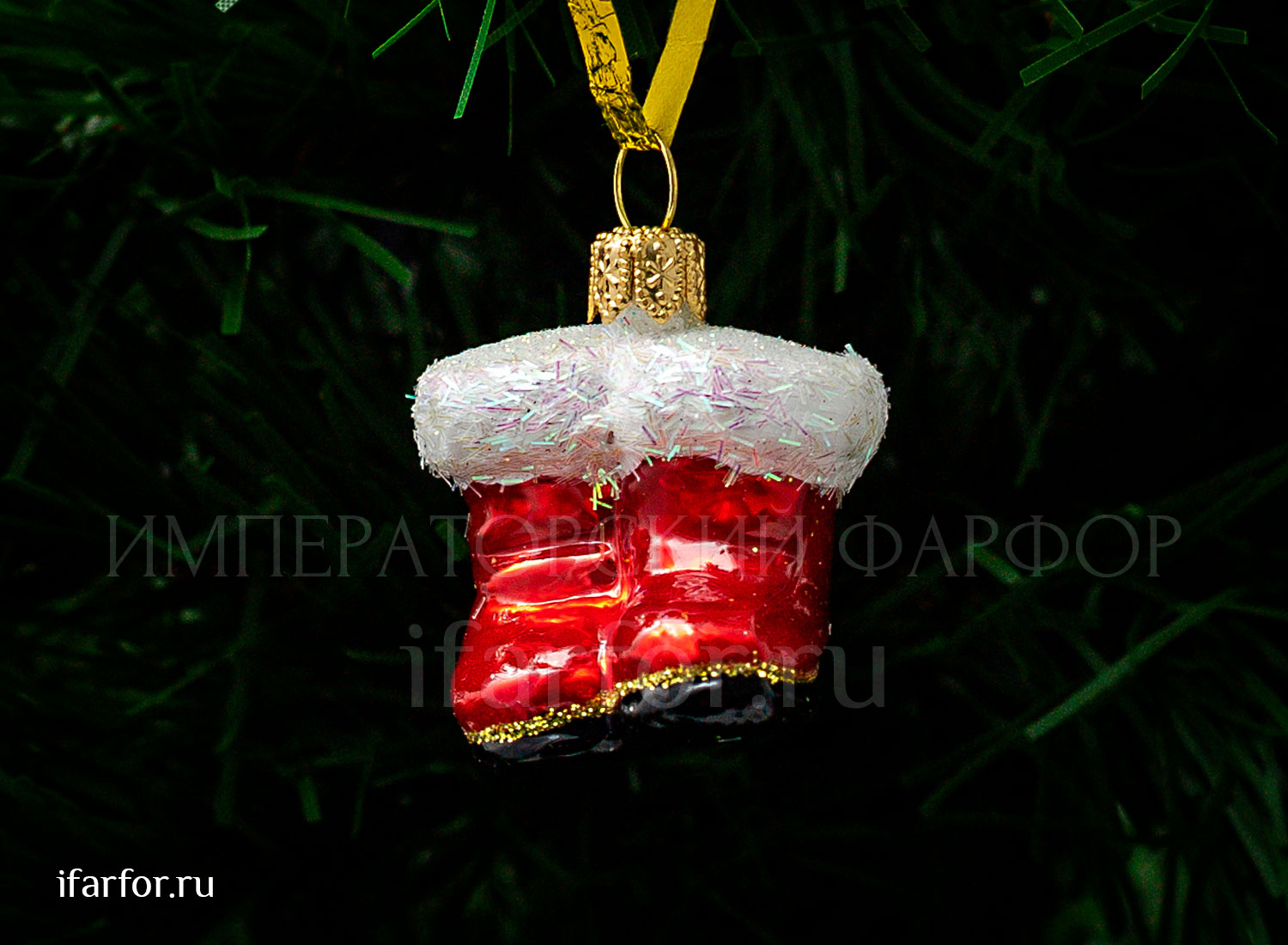 Елочная игрушка «Рождественские сапожки»