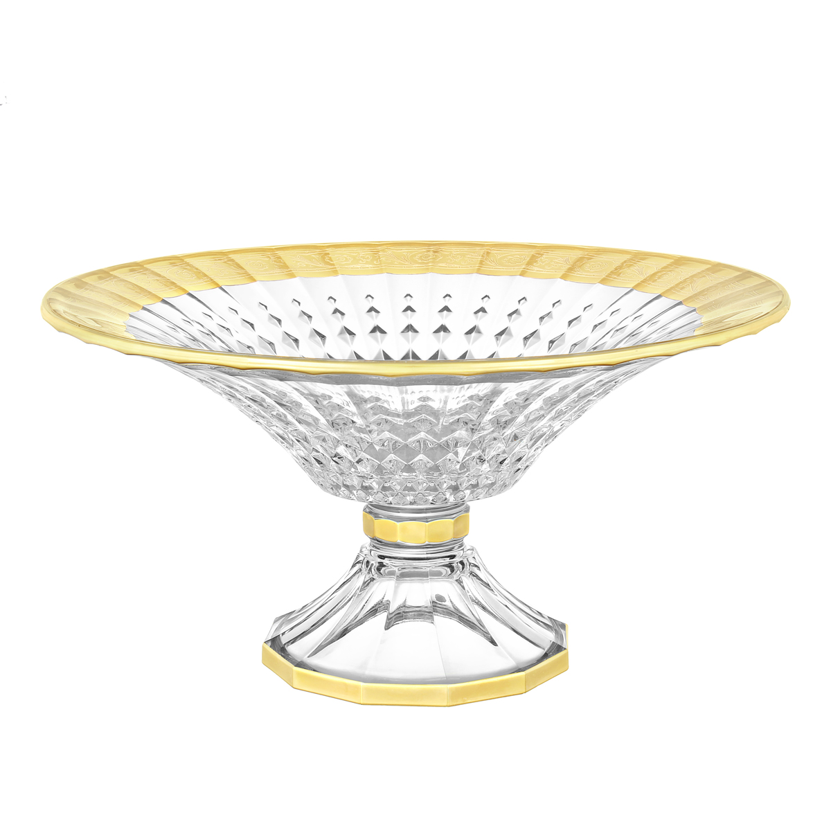 Ваза для фруктов «Джесси» Форма: Lady Diamond. Хрусталь. 360 x 20 мм.
