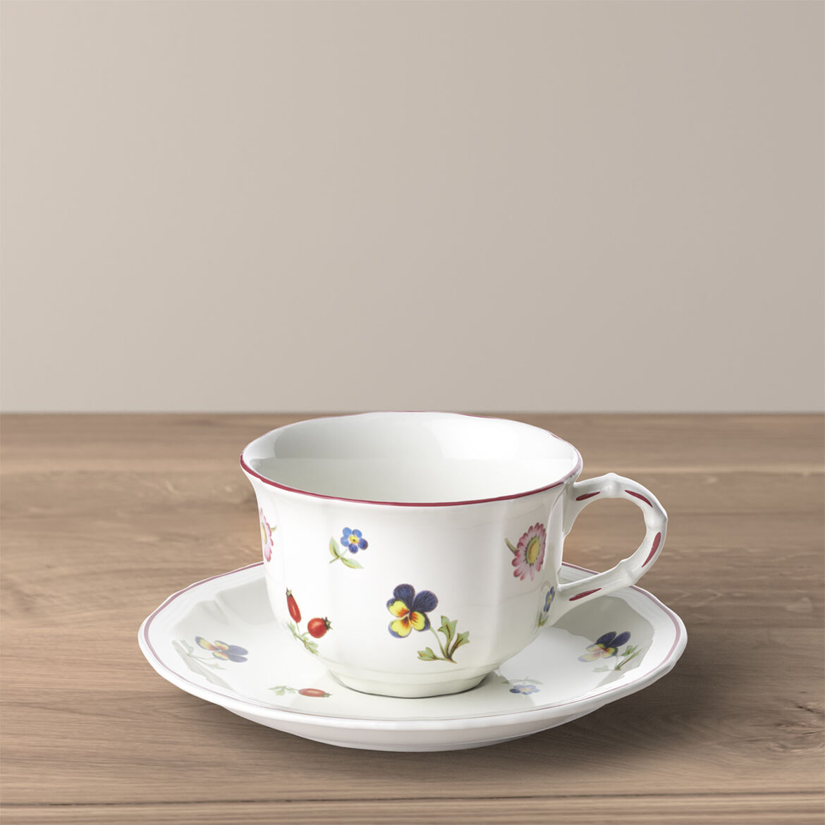 Чашка с блюдцем чайная «Petite Fleur» 1/2 Фарфор