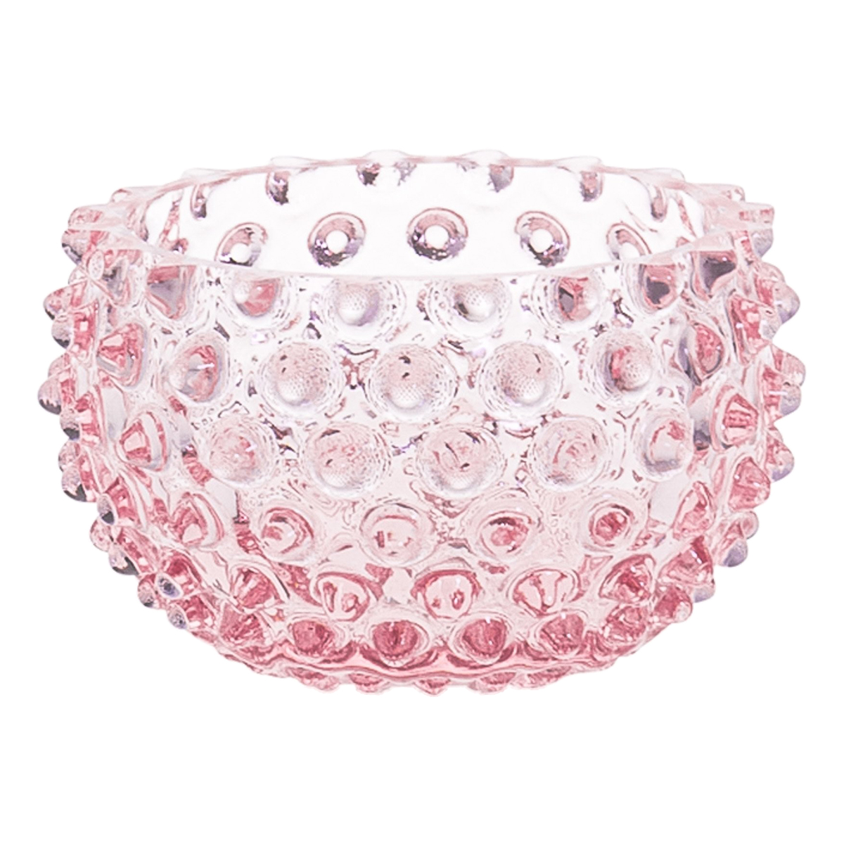 Ваза для конфет «Розовая» Форма: Hobnail Tapas. Стекло. 115 x 70 мм.
