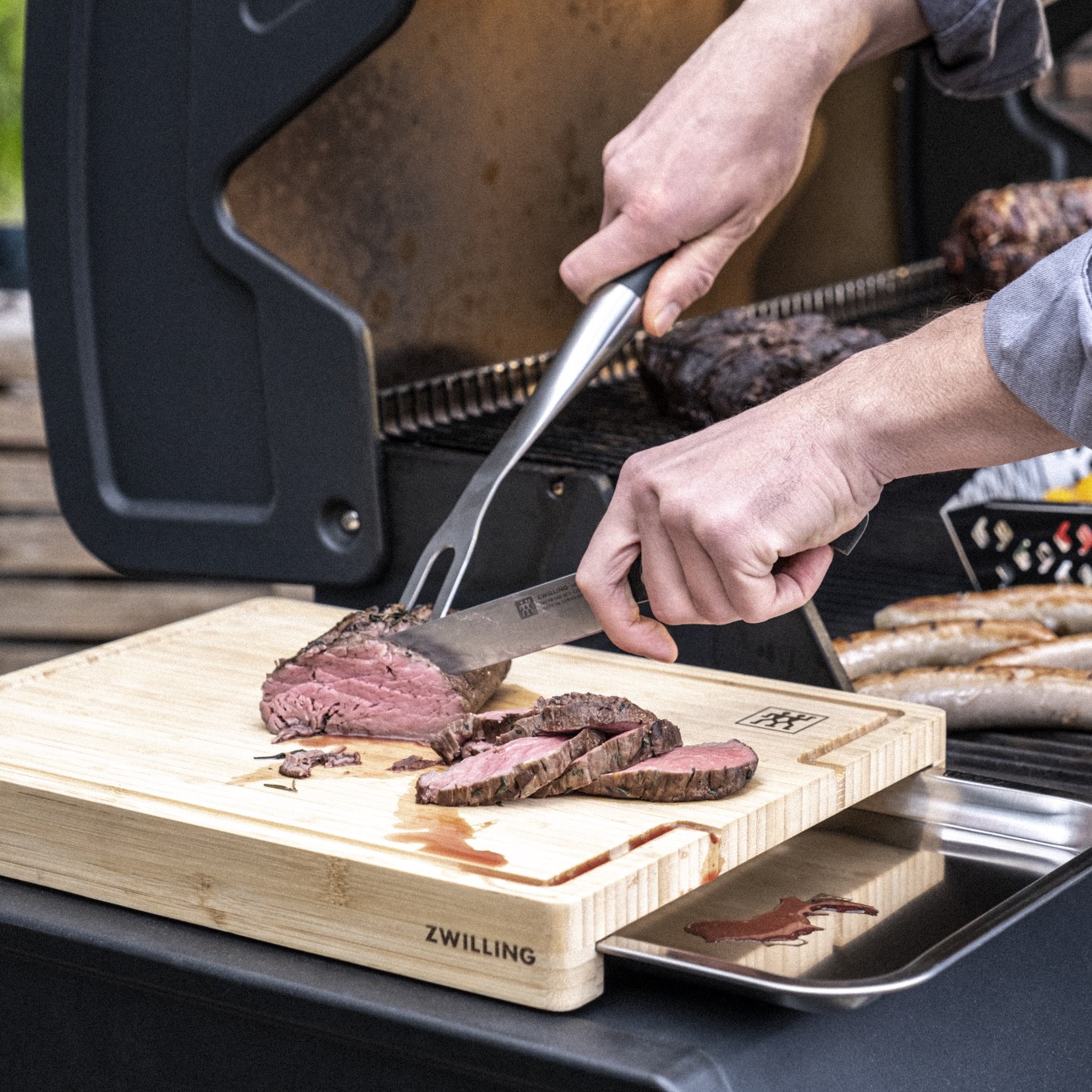 Доска разделочная «BBQ» Бамбук. 390 x 50 мм.
