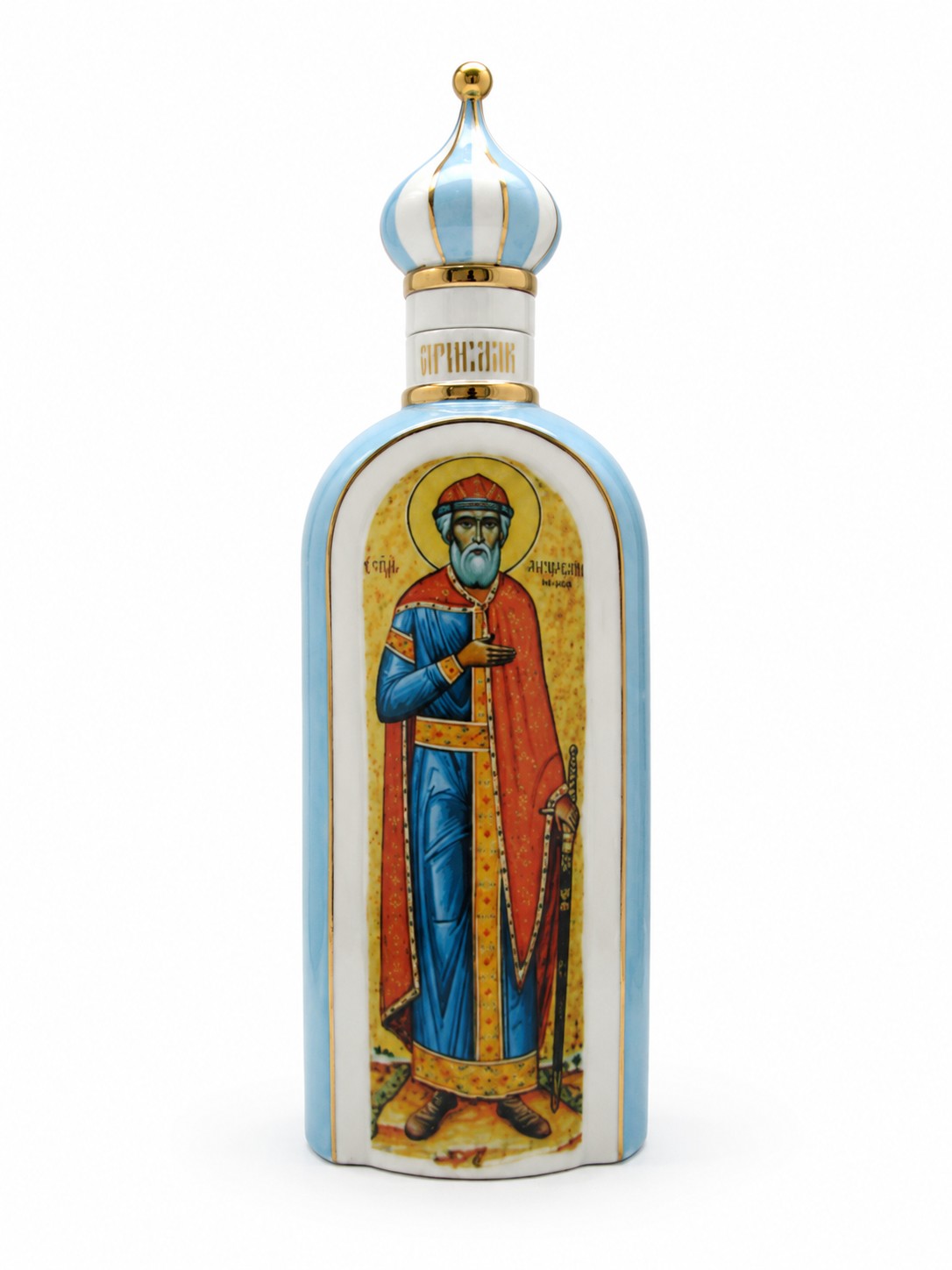 Штоф «Ярослав Мудрый» Фарфор. 85 x 263 мм.