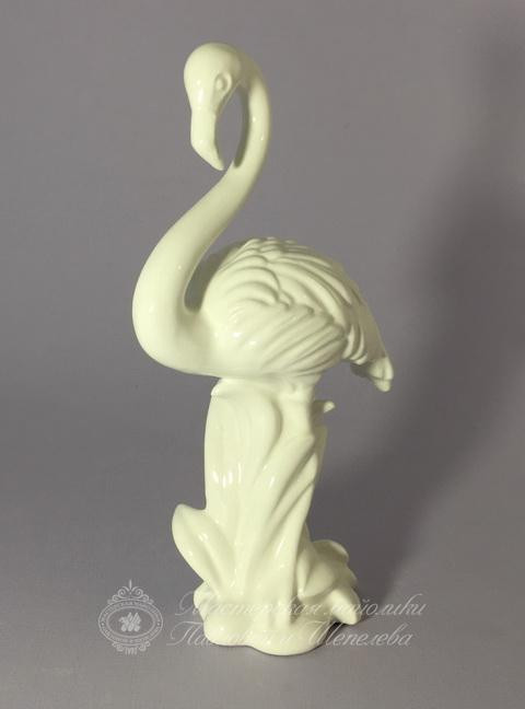Скульптура «Фламинго 1» Фарфор. 135 x 200 мм.