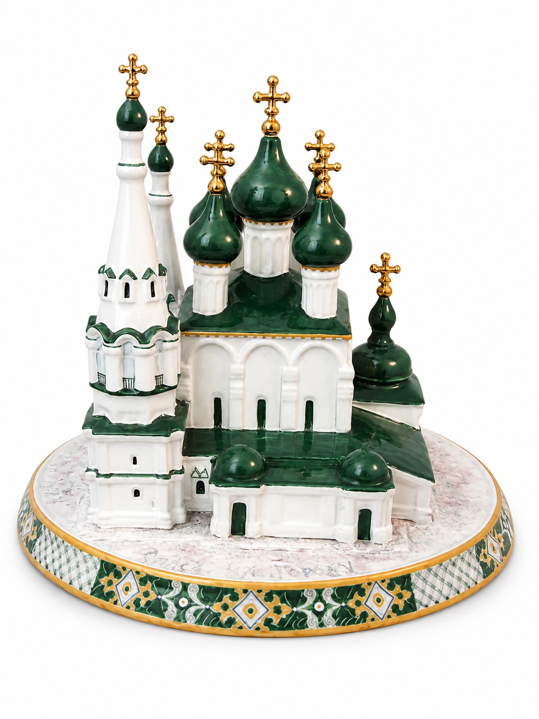 Скульптура «Церковь Спаса на городу» Майолика. 220 x 190 мм.
