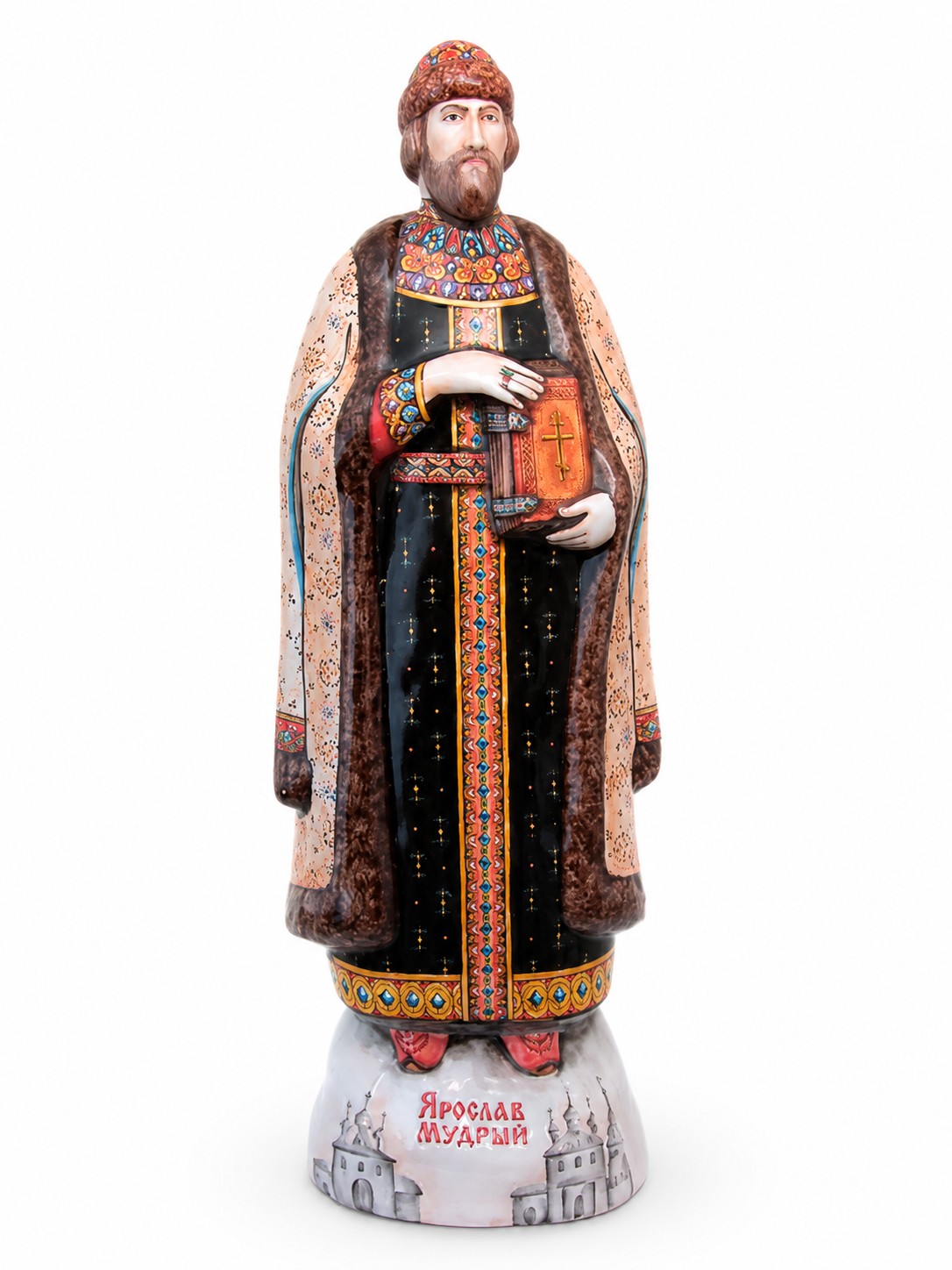 Скульптура «Ярослав Мудрый» Майолика. 75 x 370 мм.