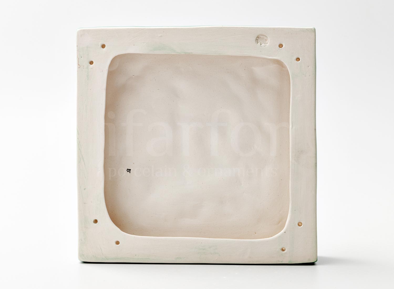 Изразец «Охотник 3 бирюзовый»