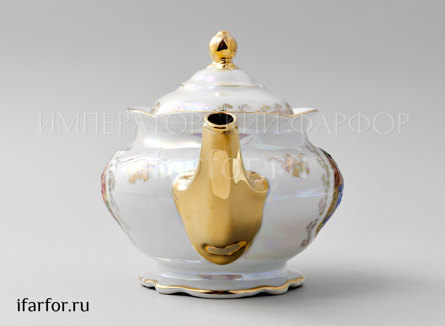 Чайник заварочный «Мадонна Перламутр» Форма: Фредерика Carlsbad. Фарфор. 1200 мл.