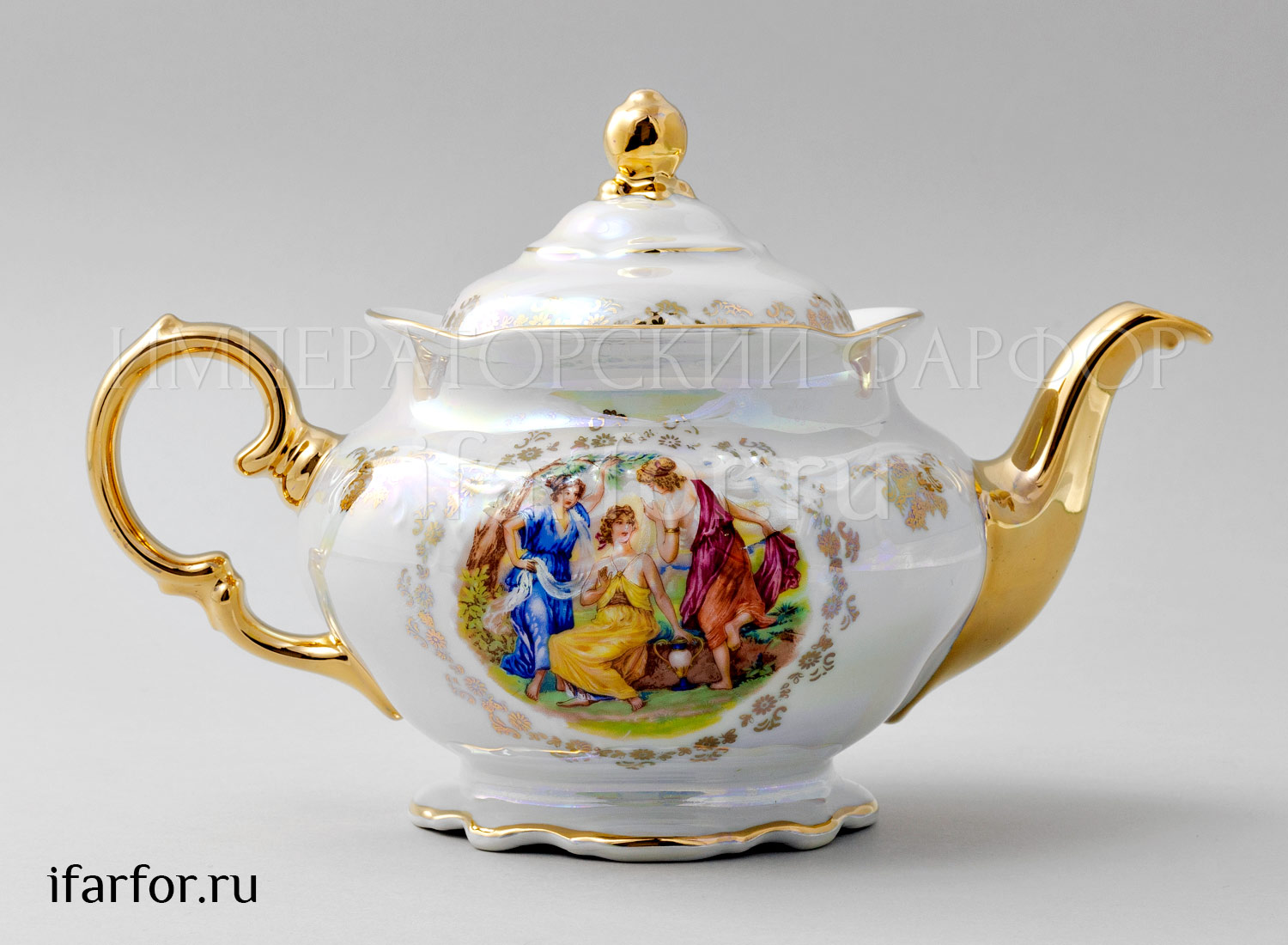 Чайник заварочный «Мадонна Перламутр» Форма: Фредерика Carlsbad. Фарфор. 1200 мл.