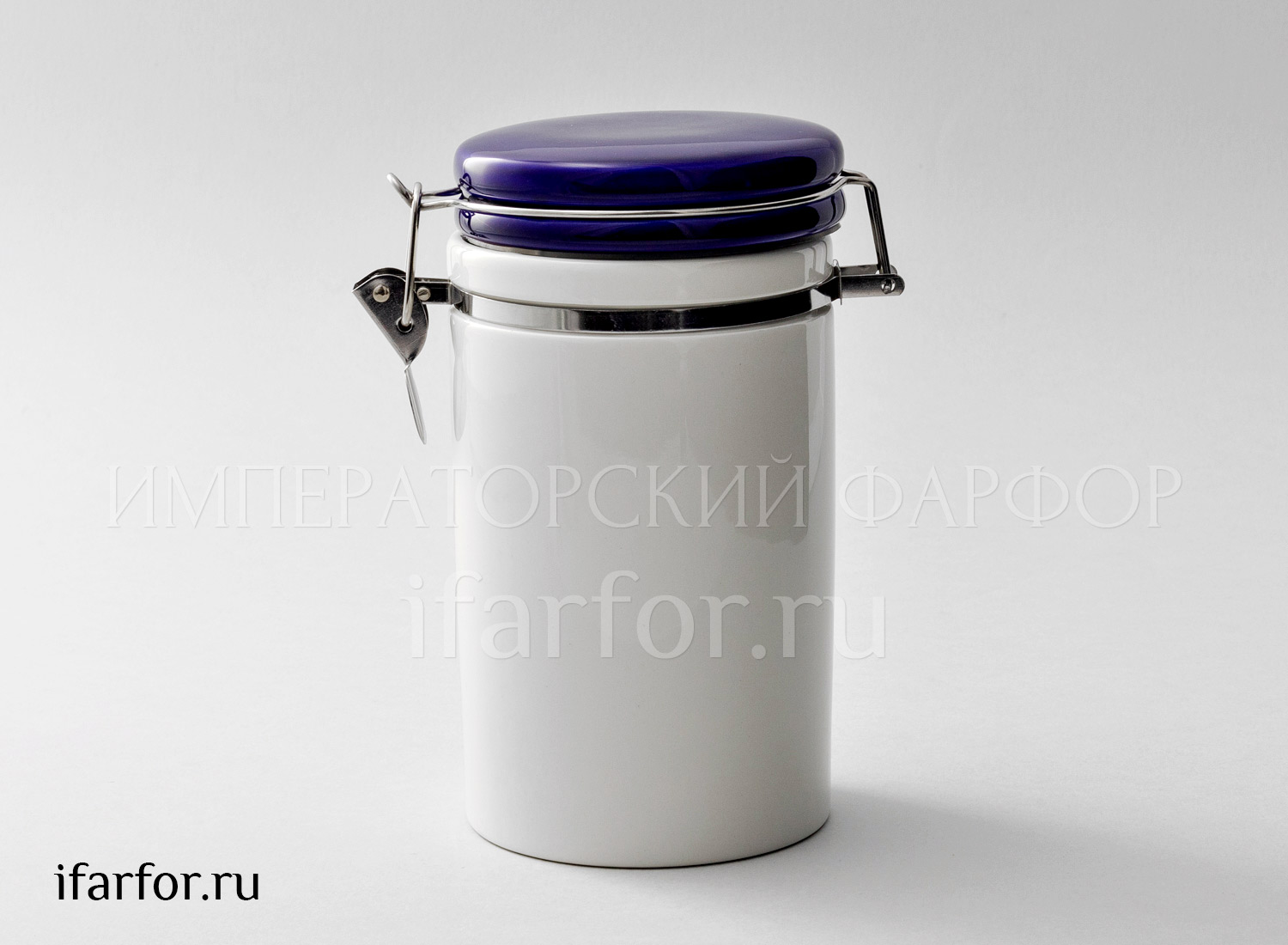 Банка для сыпучих продуктов «Гуси» Форма: Royal Classics. Керамика. 96 x 180 мм.