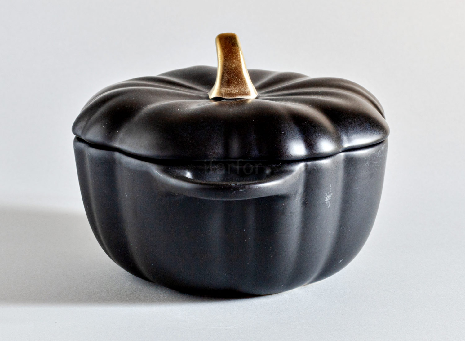 Форма для запекания с крышкой «Pumpkin черная» Форма: Repast. Керамика