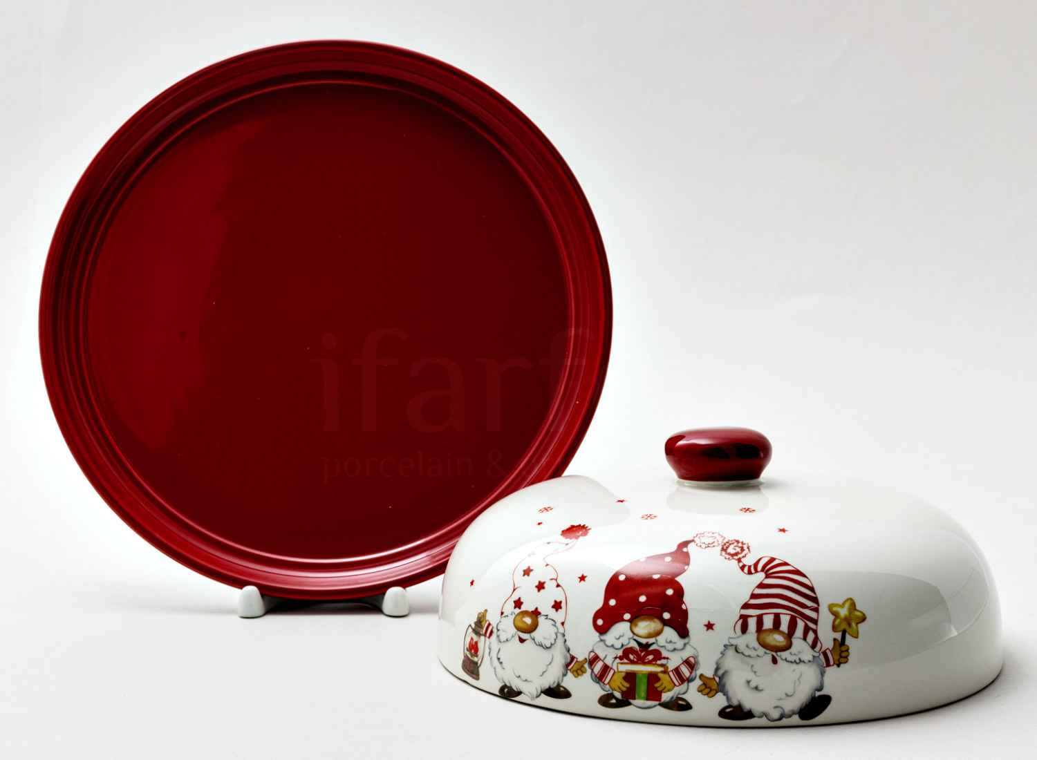 Блинница «Гномы» Форма: Repast. Керамика. 240 x 240 x 80 мм.