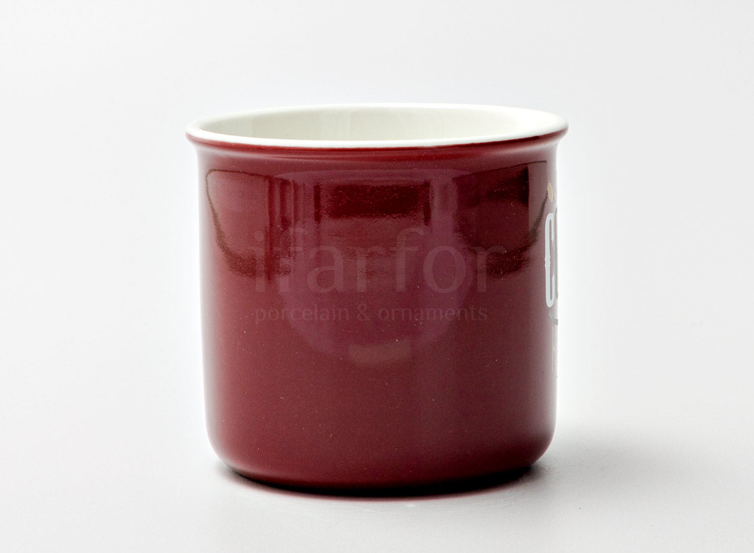 Кружка «The best coffee always hot and fresh (бордо)» Форма: Royal Classics. Керамика. 440 мл.